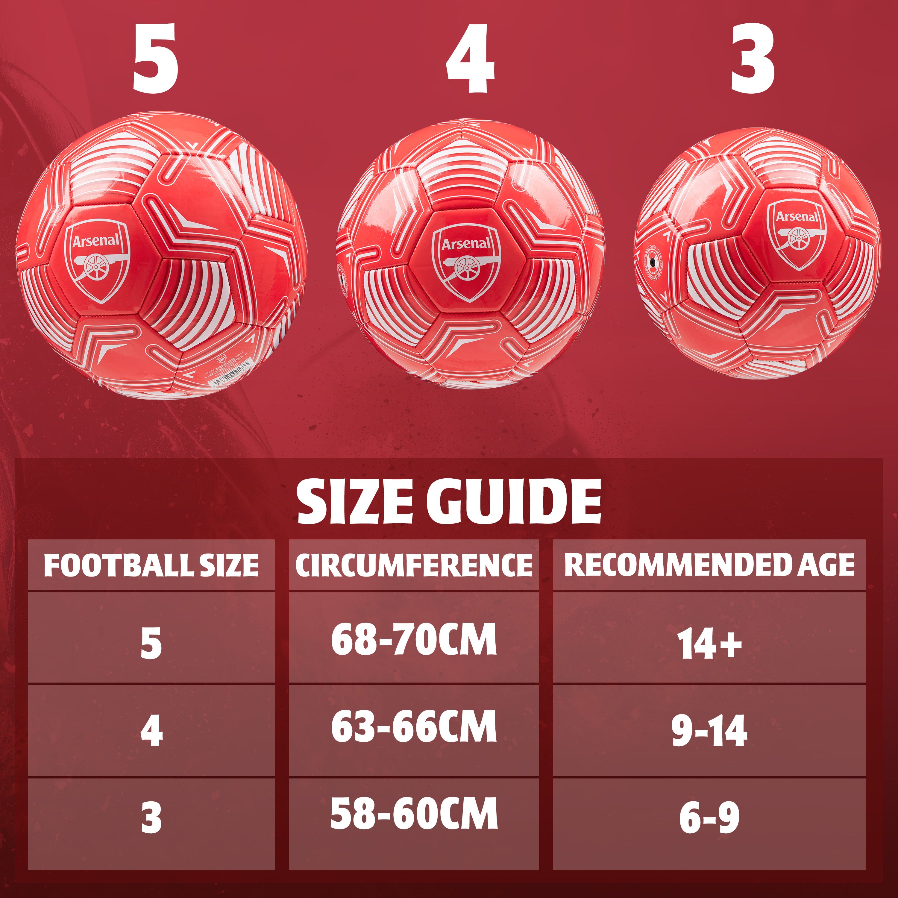 get-trend-arsenal-ballon-football-entra-nement-tailles-3-4-5 image 6
