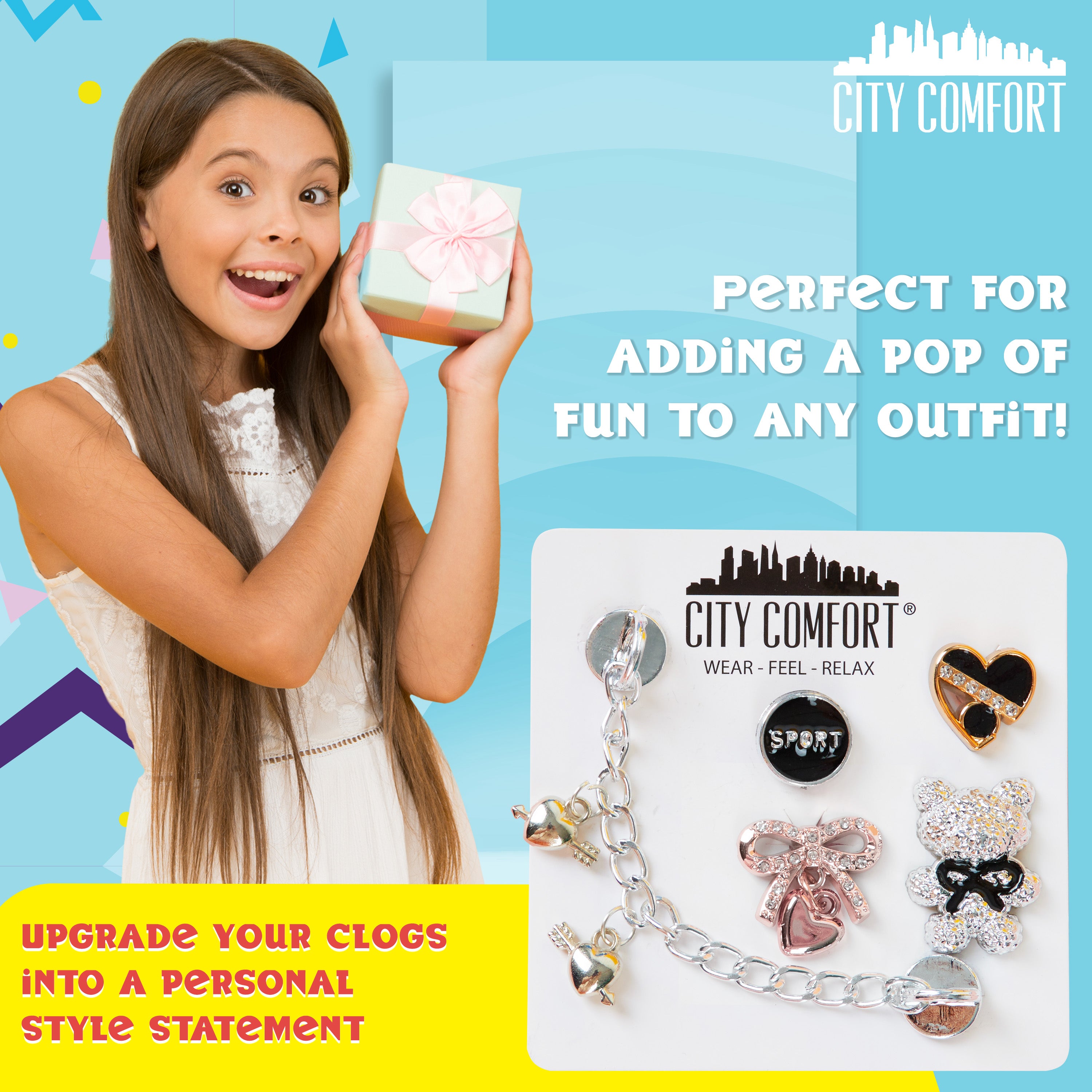 citycomfort-charms-sabots-lot-breloques-cha-nes-d-co image 3