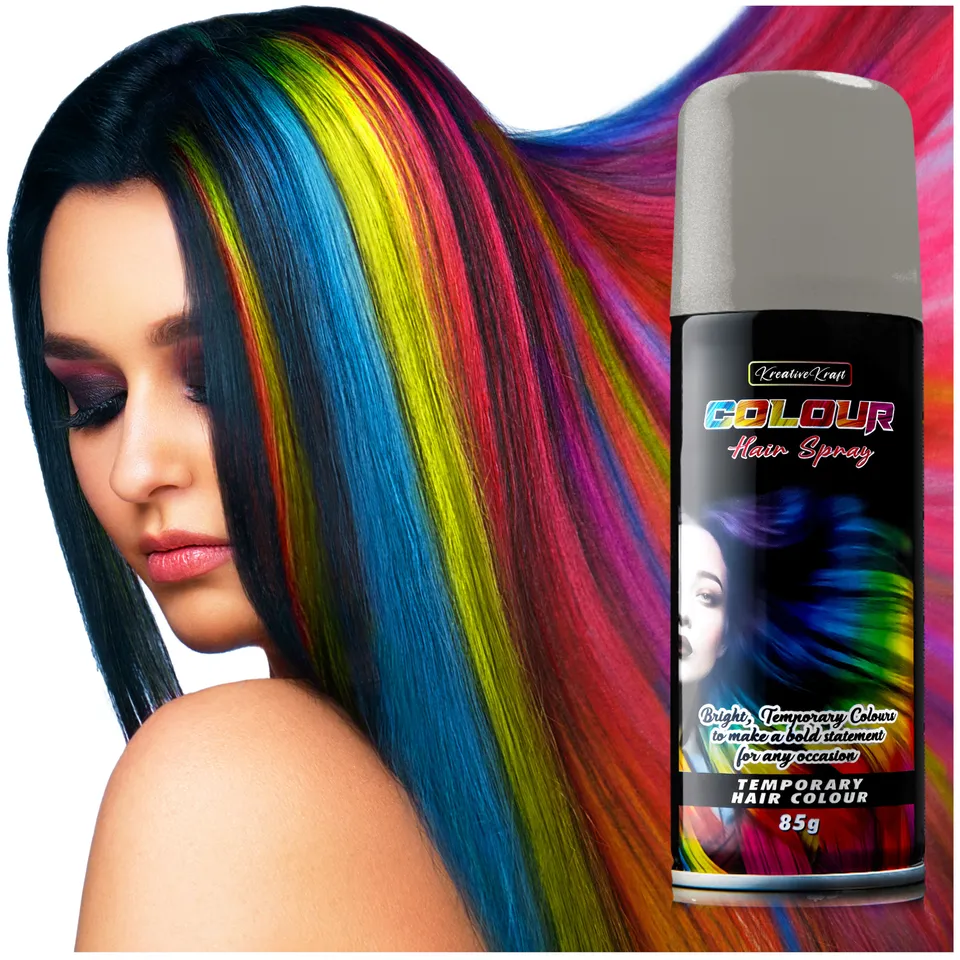 kreativekraft-spray-couleur-cheveux-noir-200ml-temporaire image 1