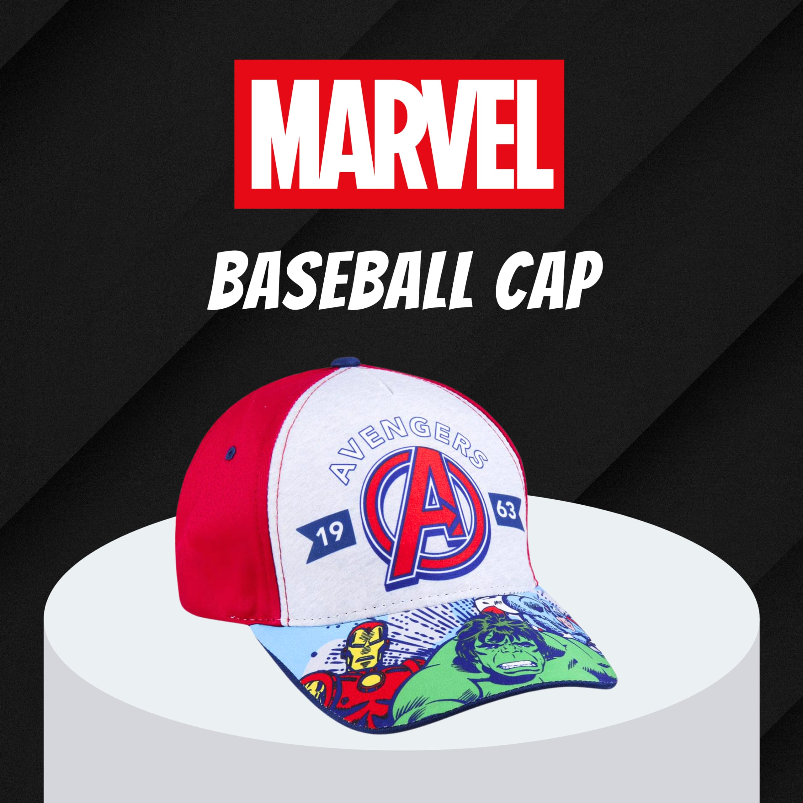 marvel-avengers-casquette-gar-on-rouge-r-glable image 3
