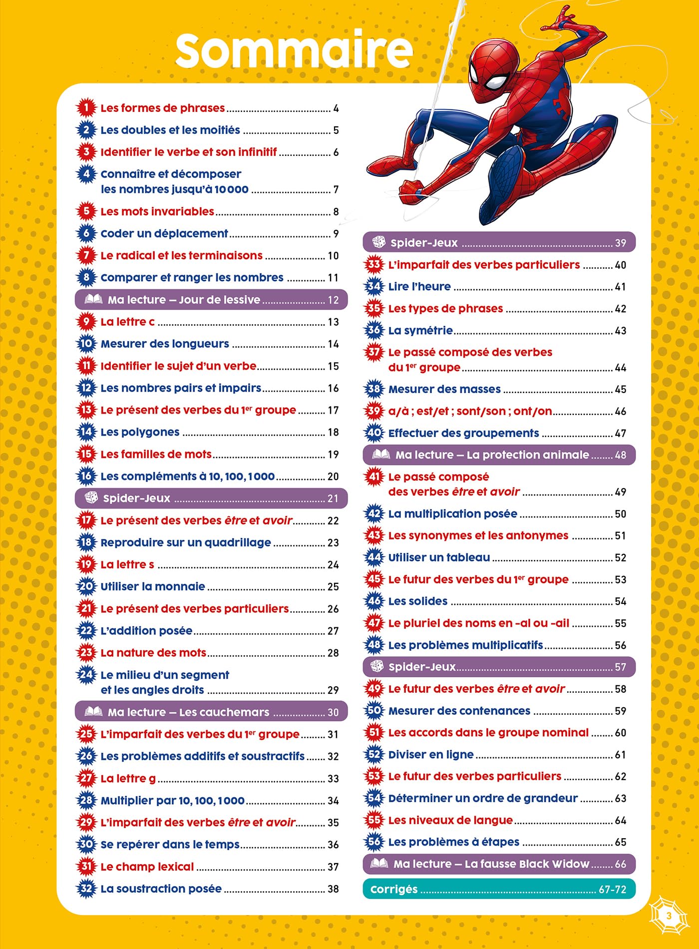 marvel-spider-man-mon-super-cahier-ce2-maths-fran-ais image 3