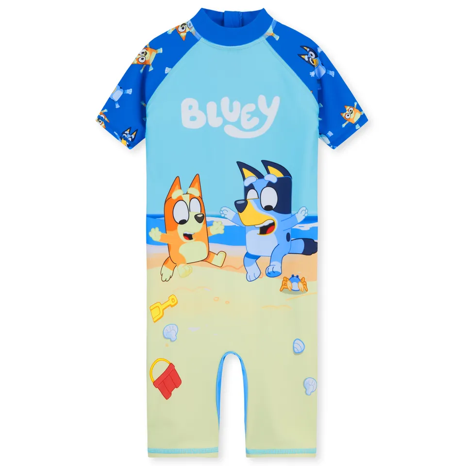 bluey-maillot-de-bain-fille-1-pi-ce-manches-5-6-ans image 1