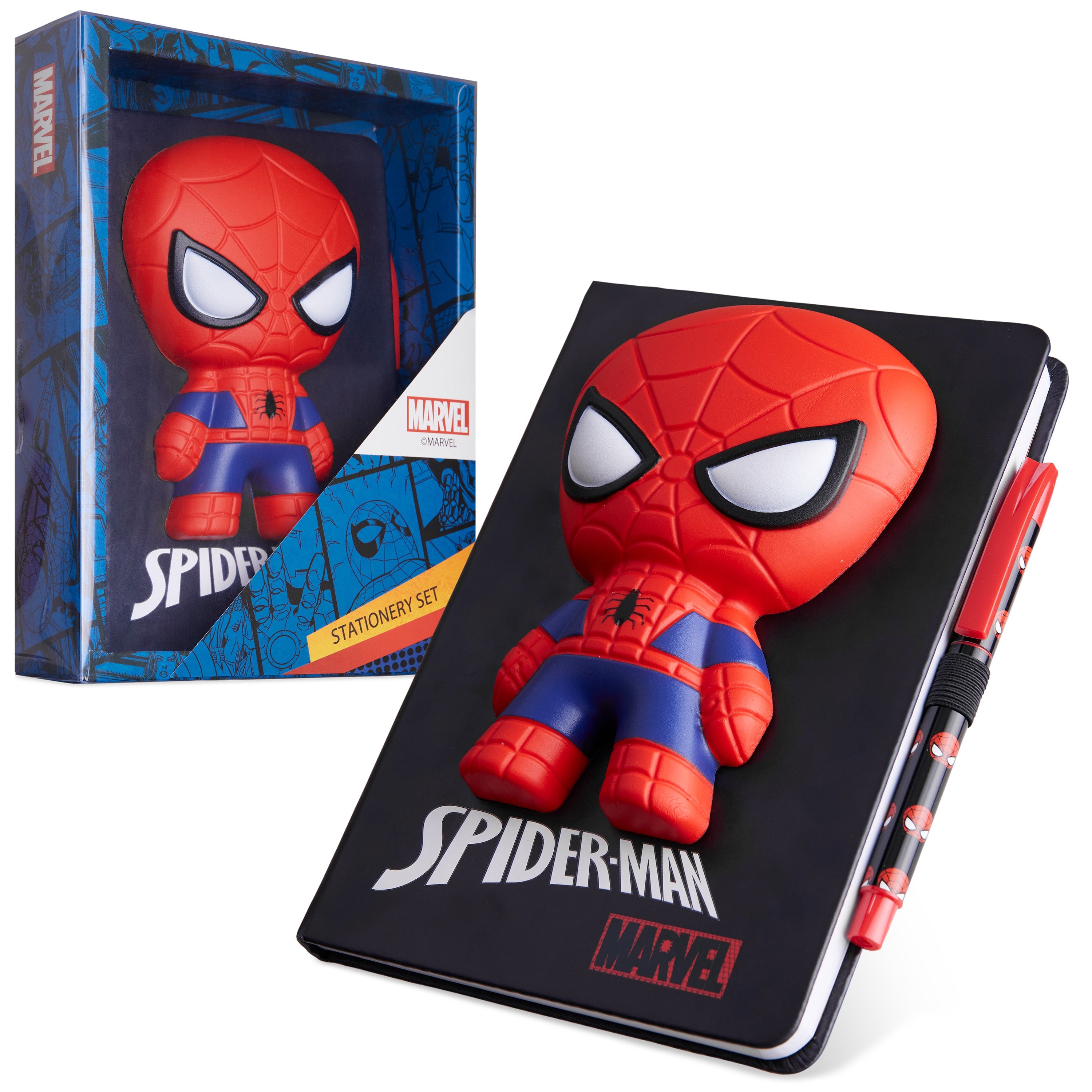 marvel-spiderman-carnet-a5-3d-stylo-enfant image 1