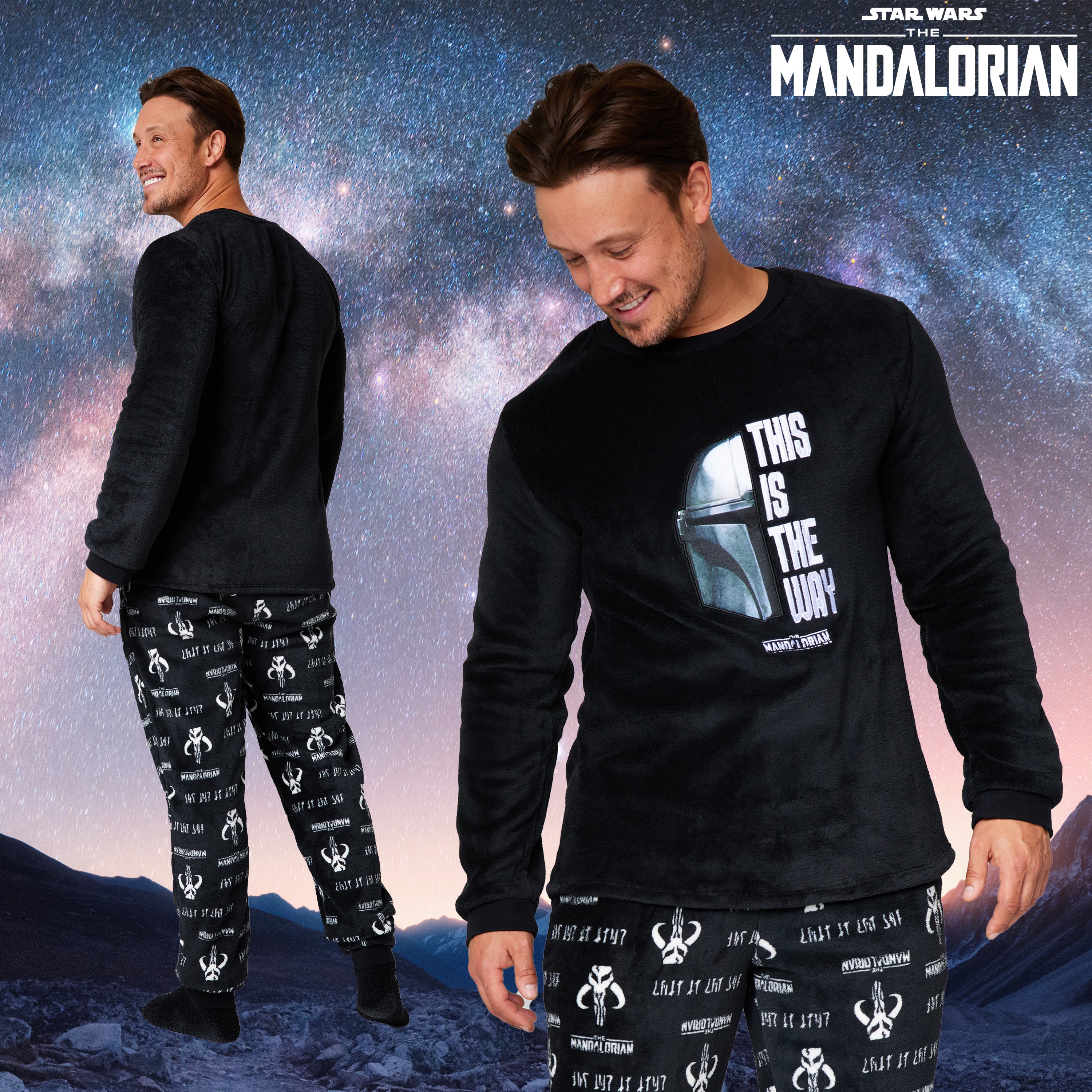 disney-mandalorian-pyjama-homme-polaire-chaussettes-taille-l image 4