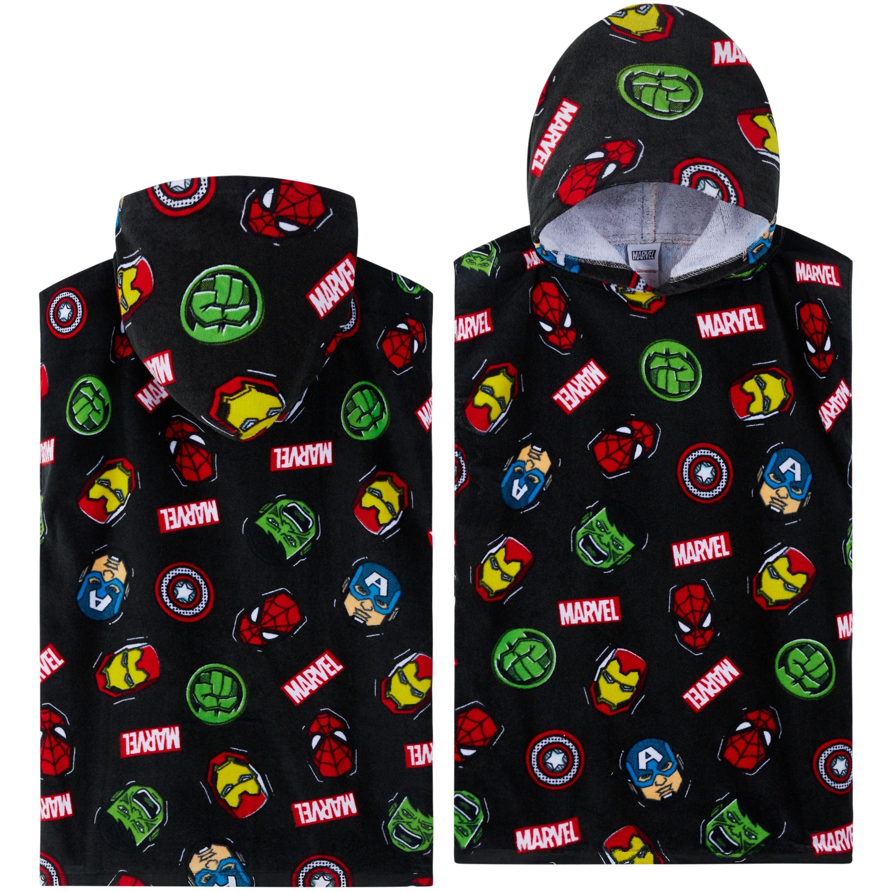 marvel-poncho-bain-capuche-coton-enfant-6-9-ans image 1