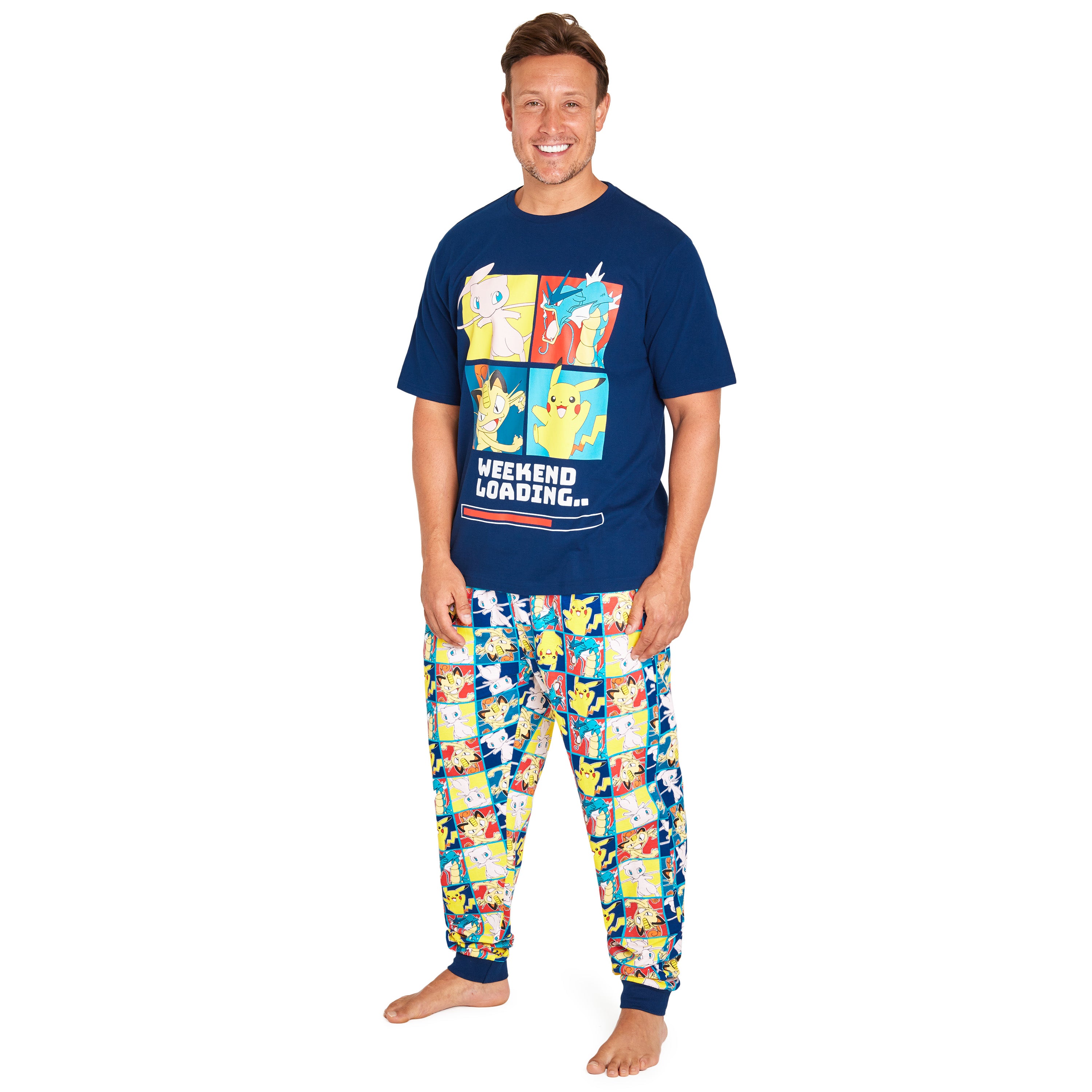 pok-mon-pyjama-homme-2-pi-ces-t-shirt-pantalon-coton-taille-m image 1