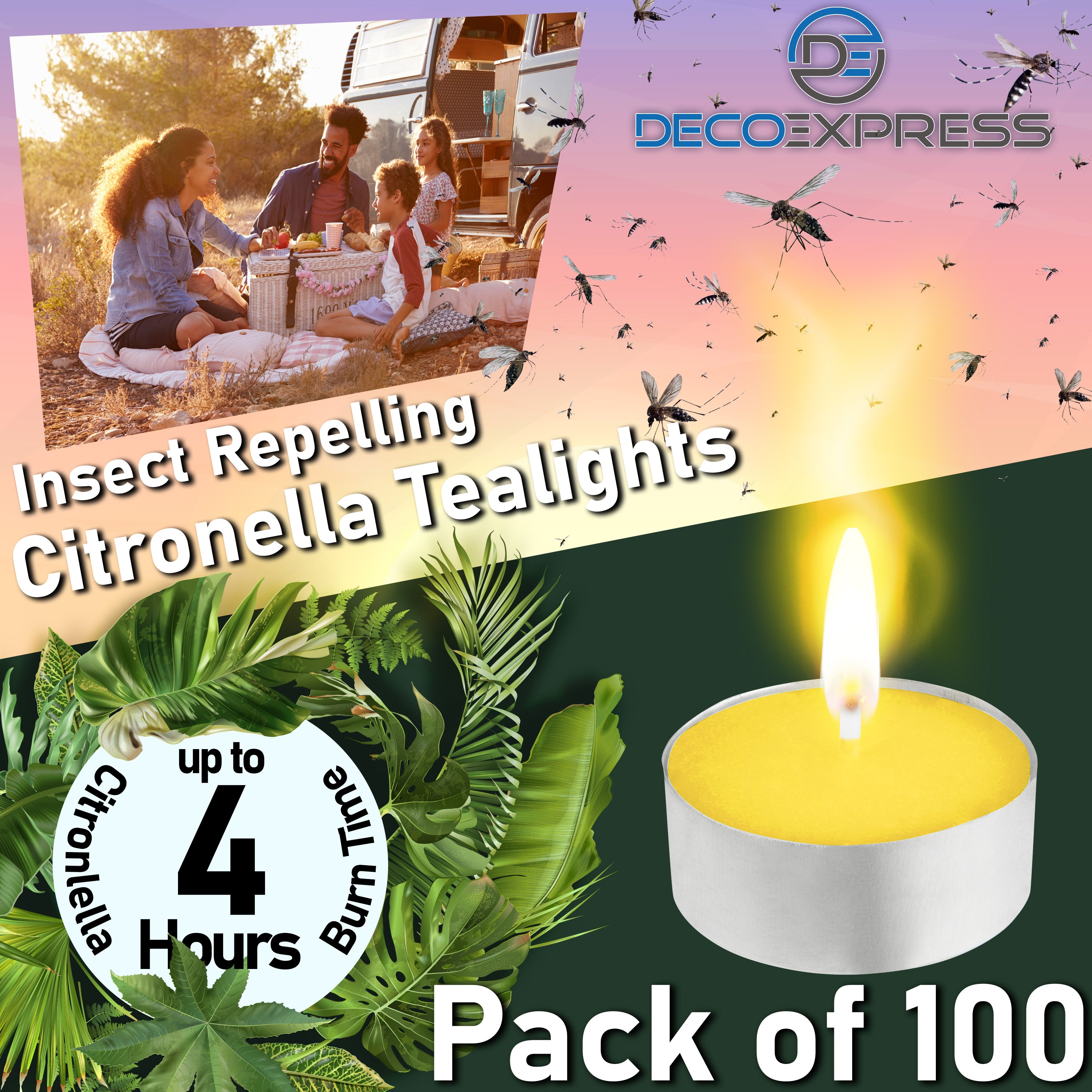 deco-express-bougie-citronnelle-jaune-100x-4h image 4