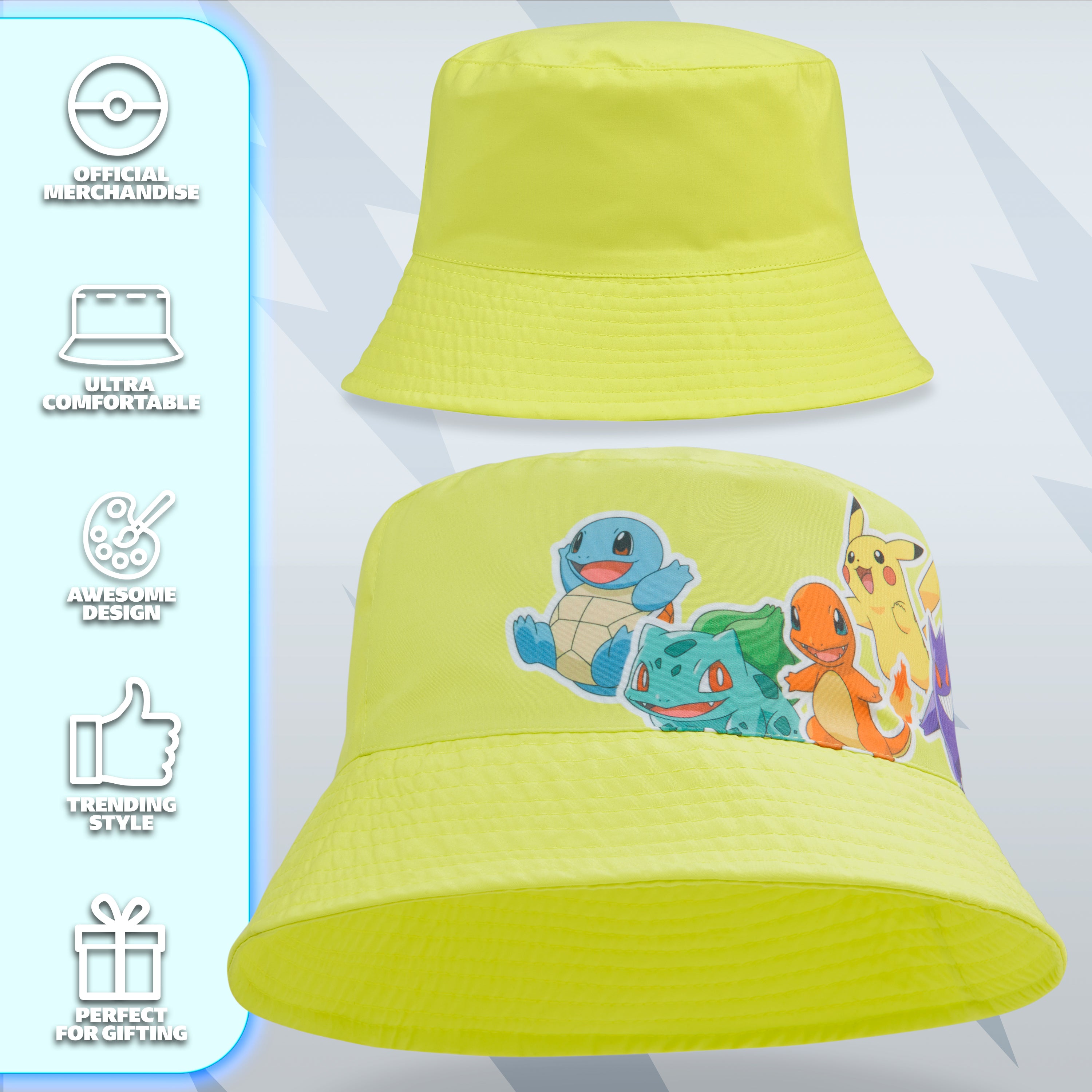 pok-mon-pikachu-bob-enfant-chapeau-soleil-r-glable image 5