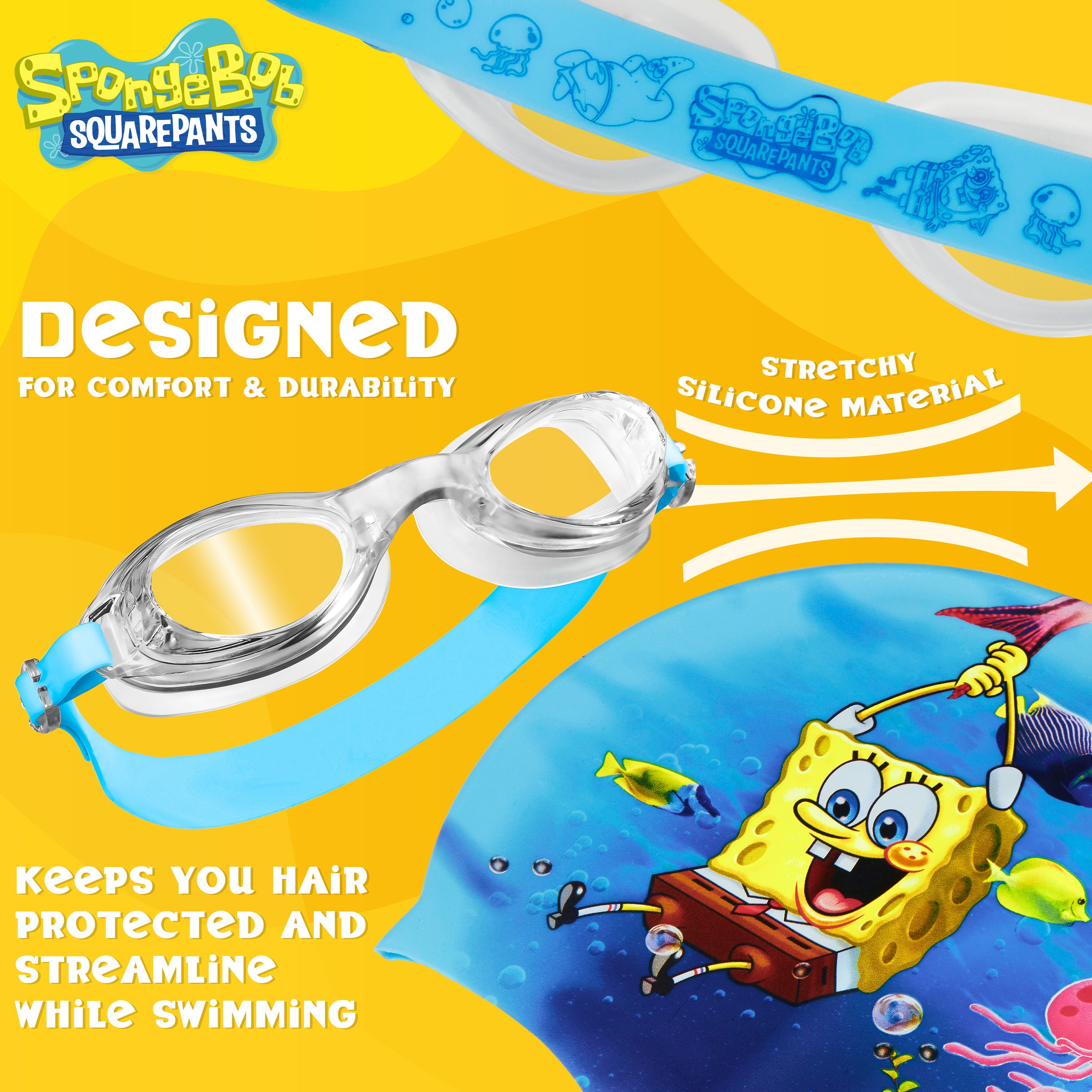 bob-ponge-lunettes-piscine-bonnet-bain-enfant-silicone image 4