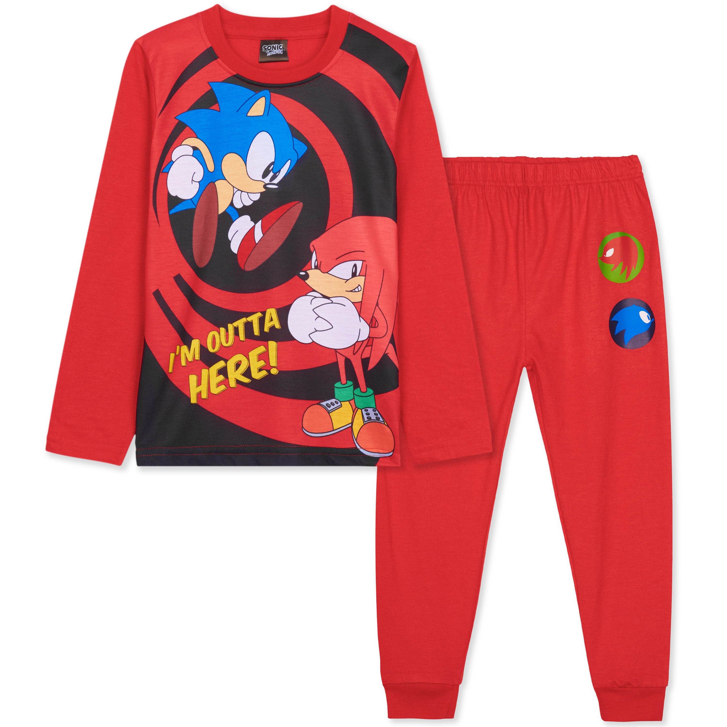 sonic-shadow-pyjama-gar-on-manches-longues-shadow-2-pi-ces image 1