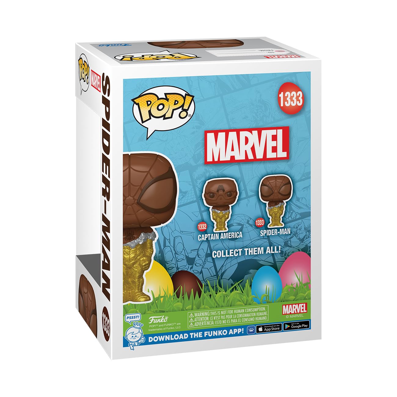 funko-pop-easter-spider-man-chocolat-figurine-vinyle-9-5-cm image 3
