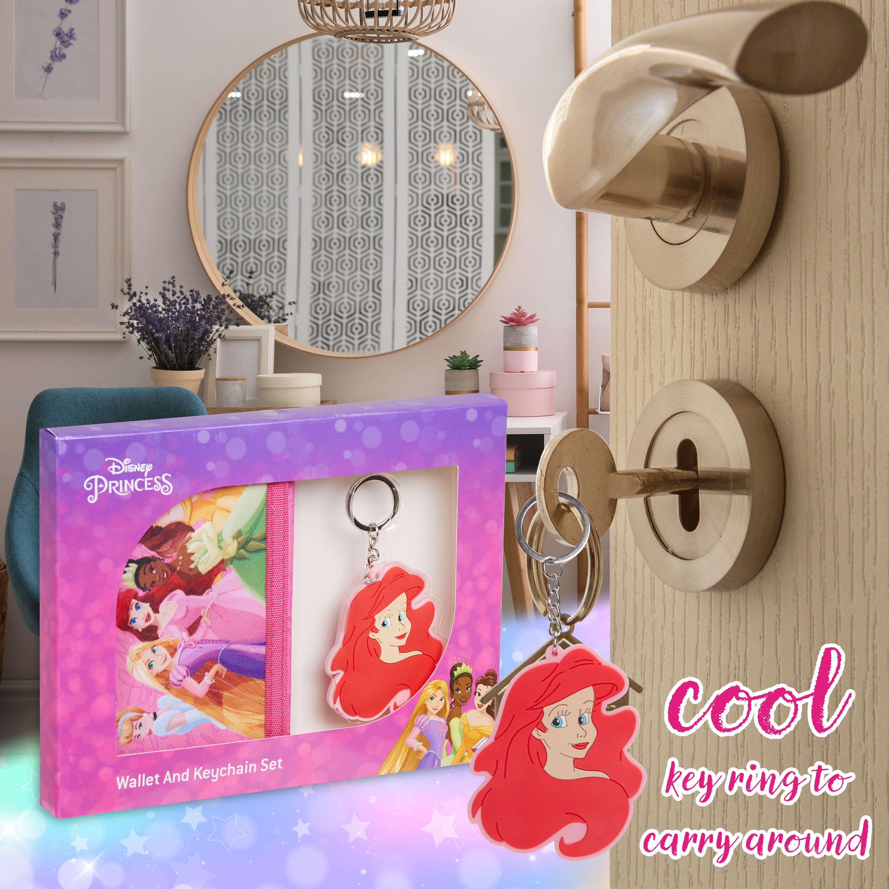 disney-princesses-portefeuille-enfant-rose-porte-cl-s image 5