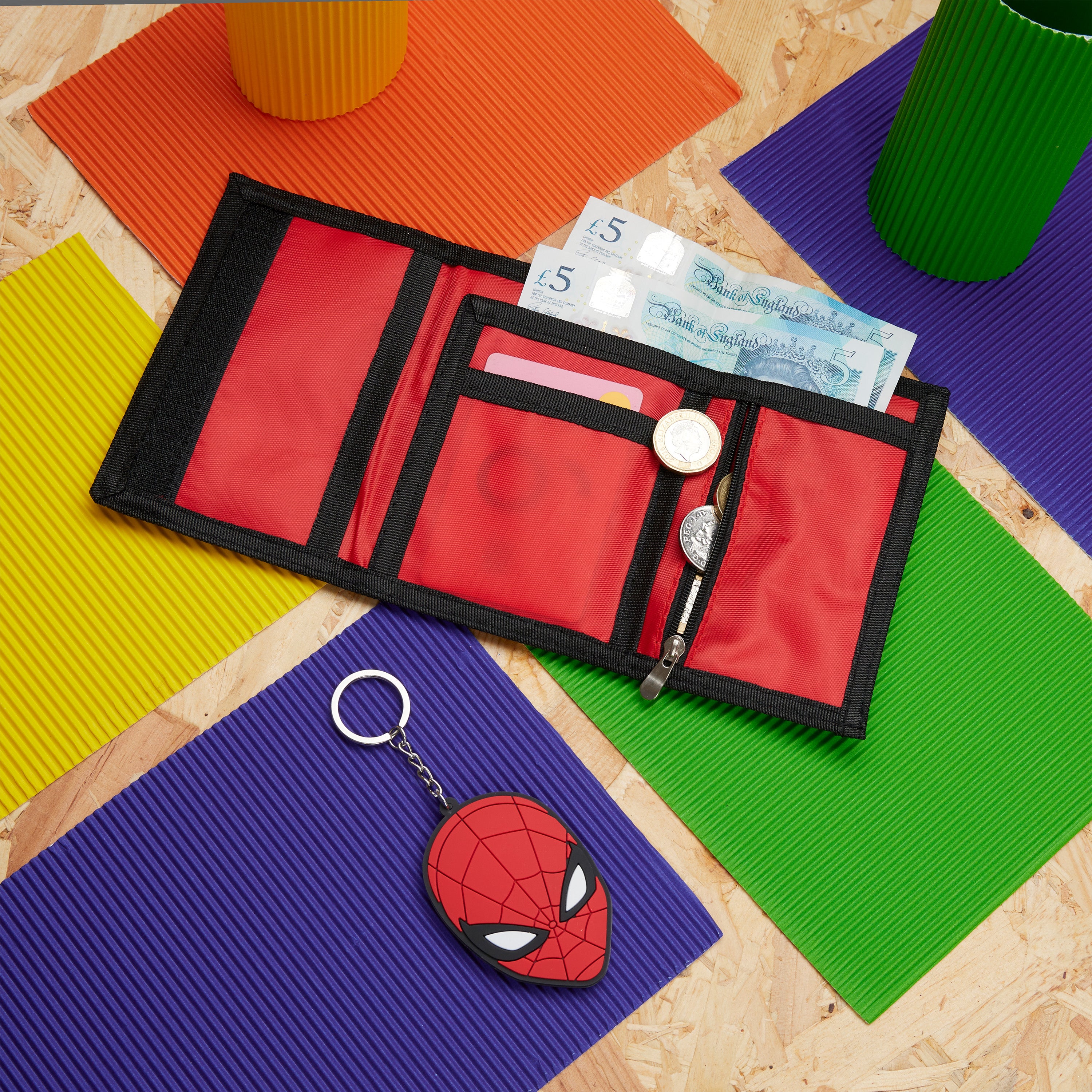 marvel-spiderman-portefeuille-enfant-rouge-porte-cl-s image 2