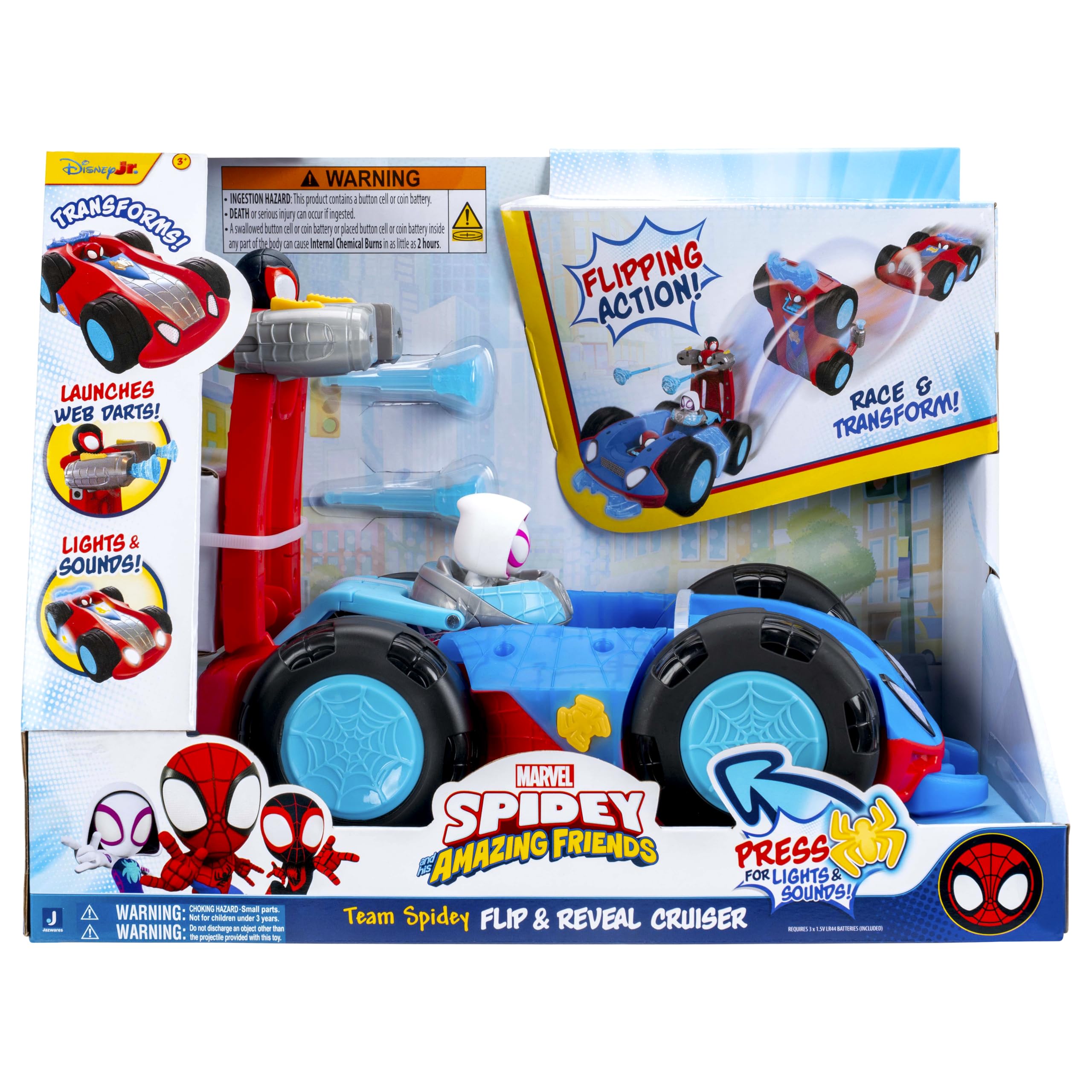 marvel-spidey-amazing-friends-flip-reveal-cruiser-v-hicule-27-9-cm image 2
