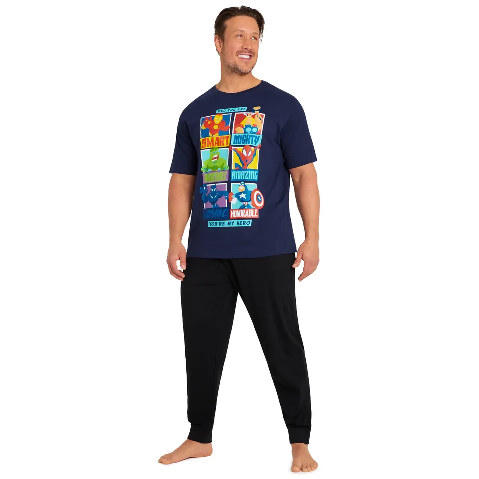 marvel-pyjama-homme-coton-2-pi-ces-t-shirt-pantalon image 1