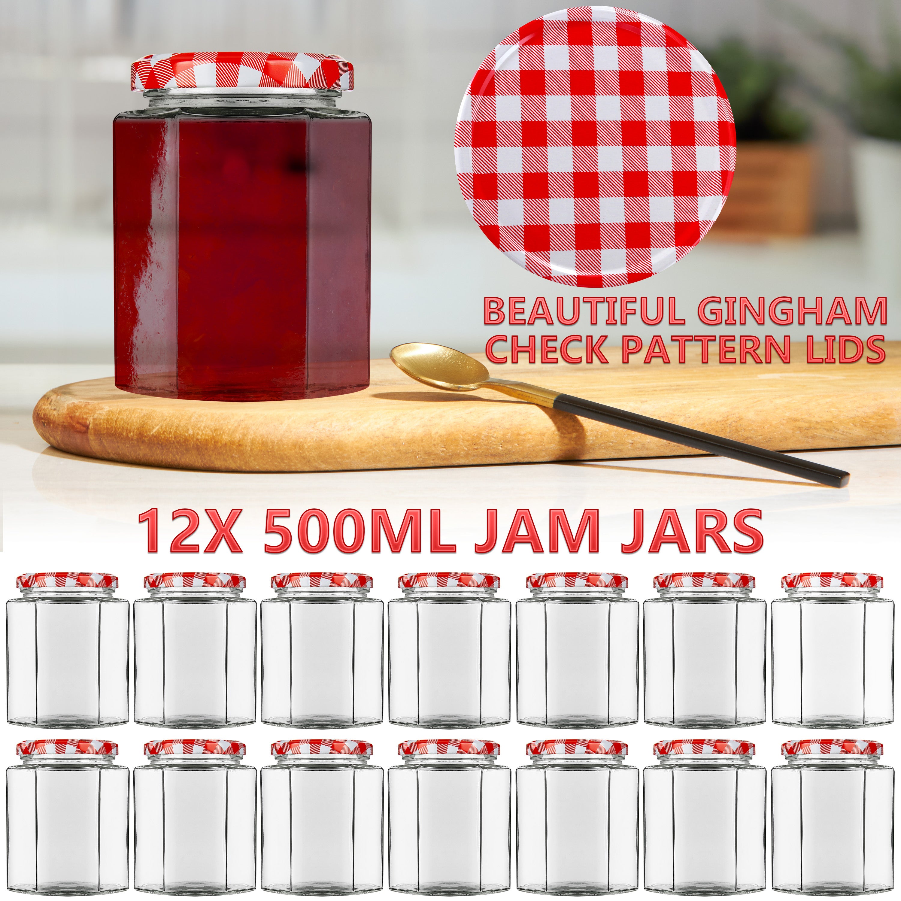 deco-express-bocaux-en-verre-confiture-rouge-12-x-500-ml-herm-tiques image 6