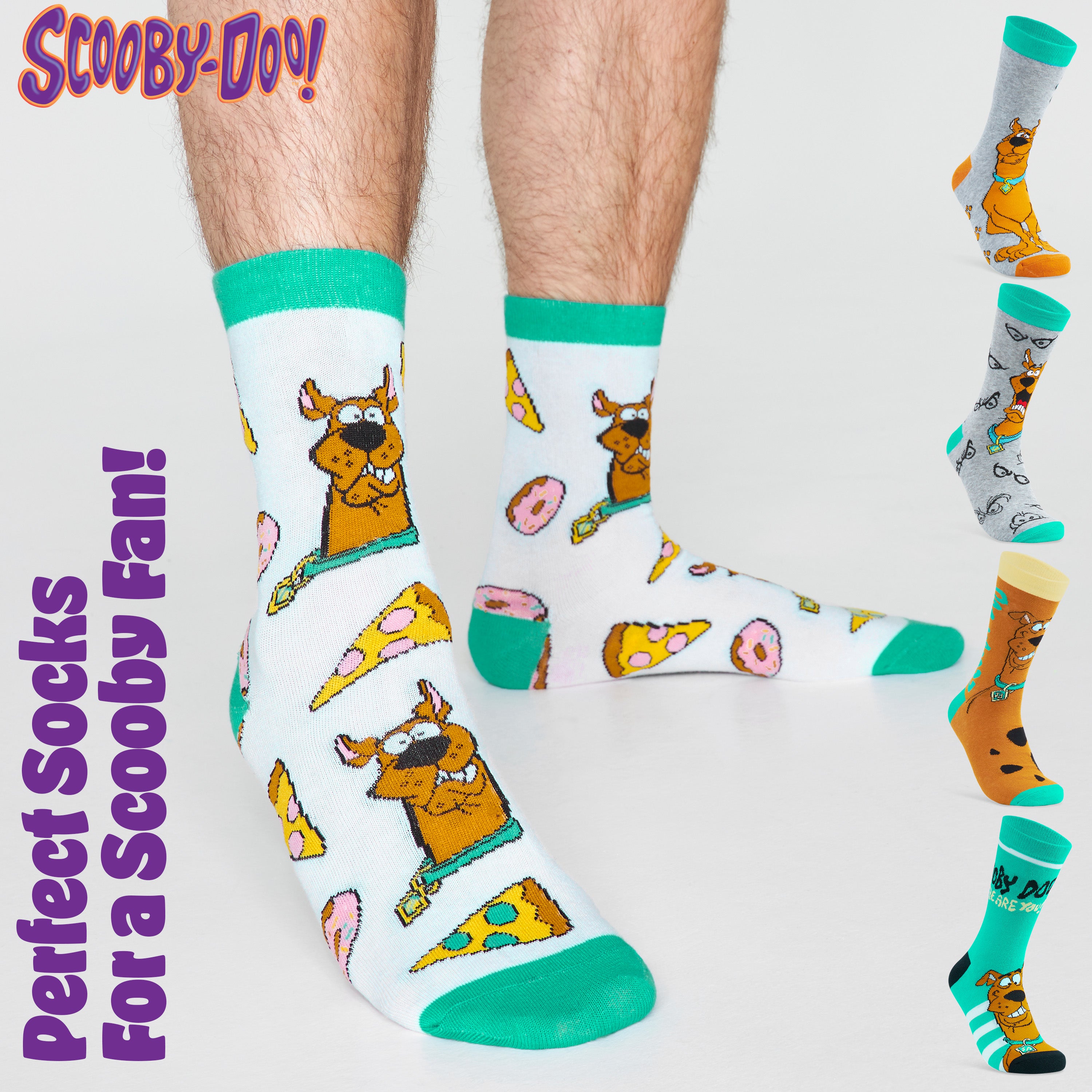 scooby-doo-chaussettes-homme-lot-5-coton-crew image 7