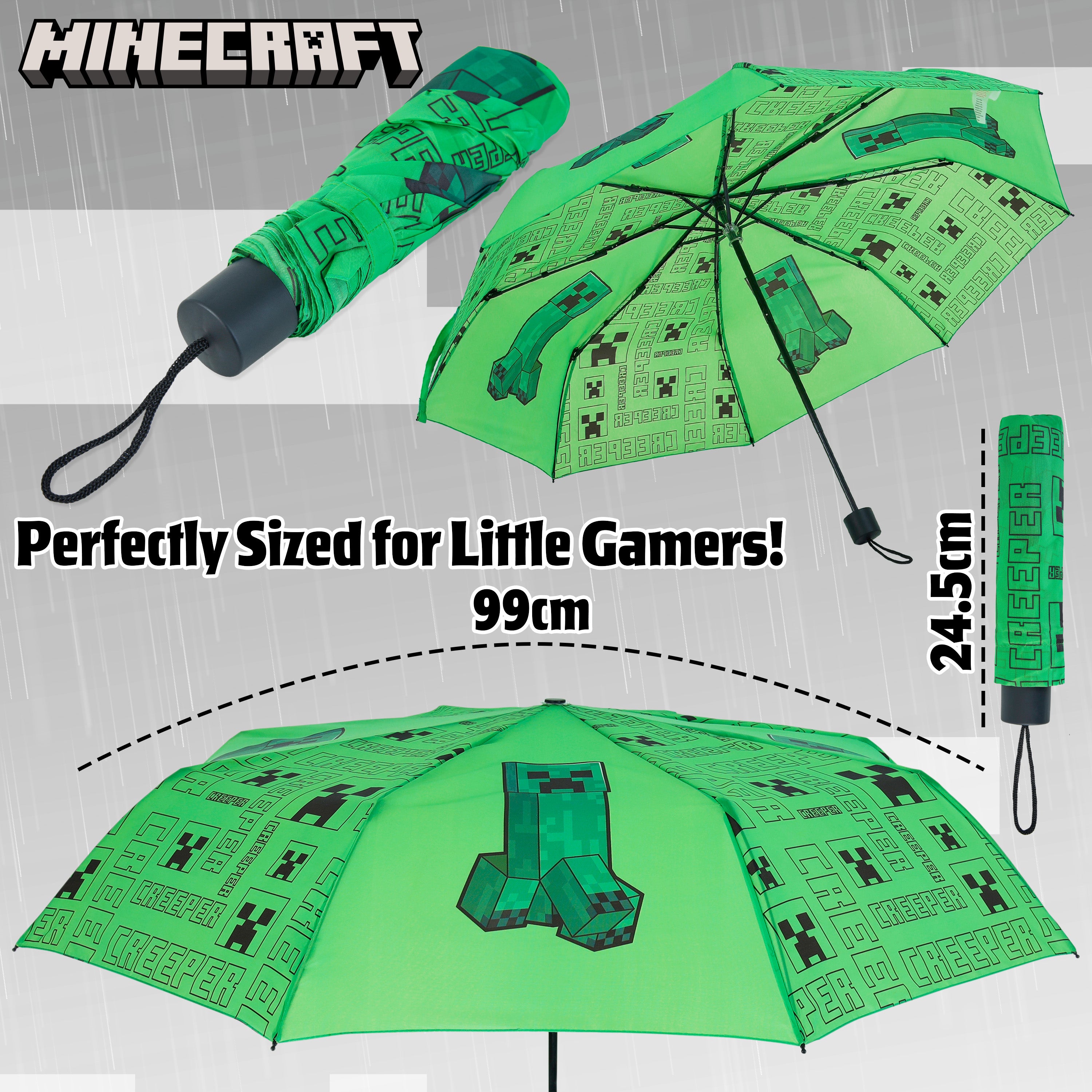 minecraft-parapluie-pliable-enfant-t-lescopique-l-ger-bouton image 7