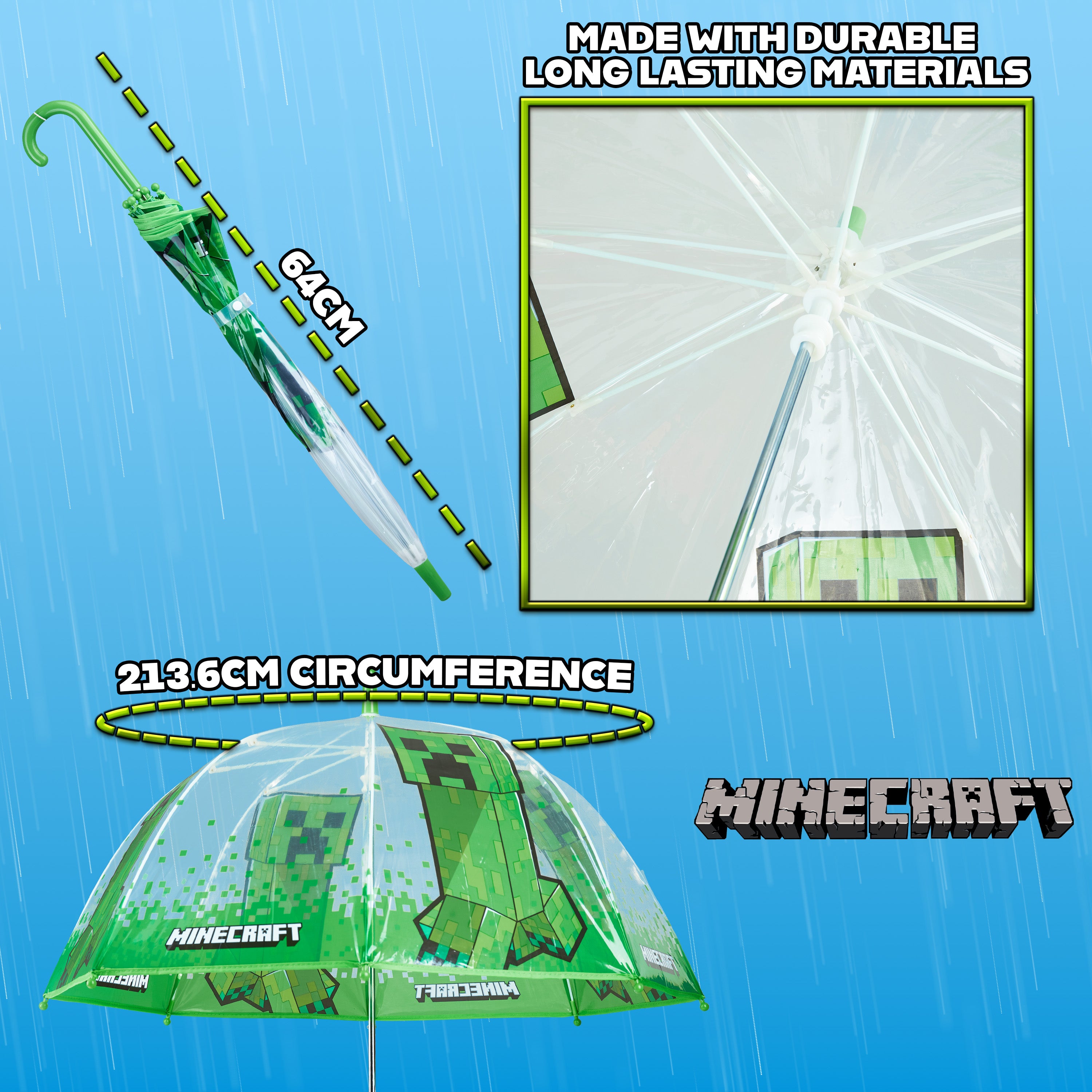 minecraft-parapluie-enfant-d-me-transparent-l-ger image 6