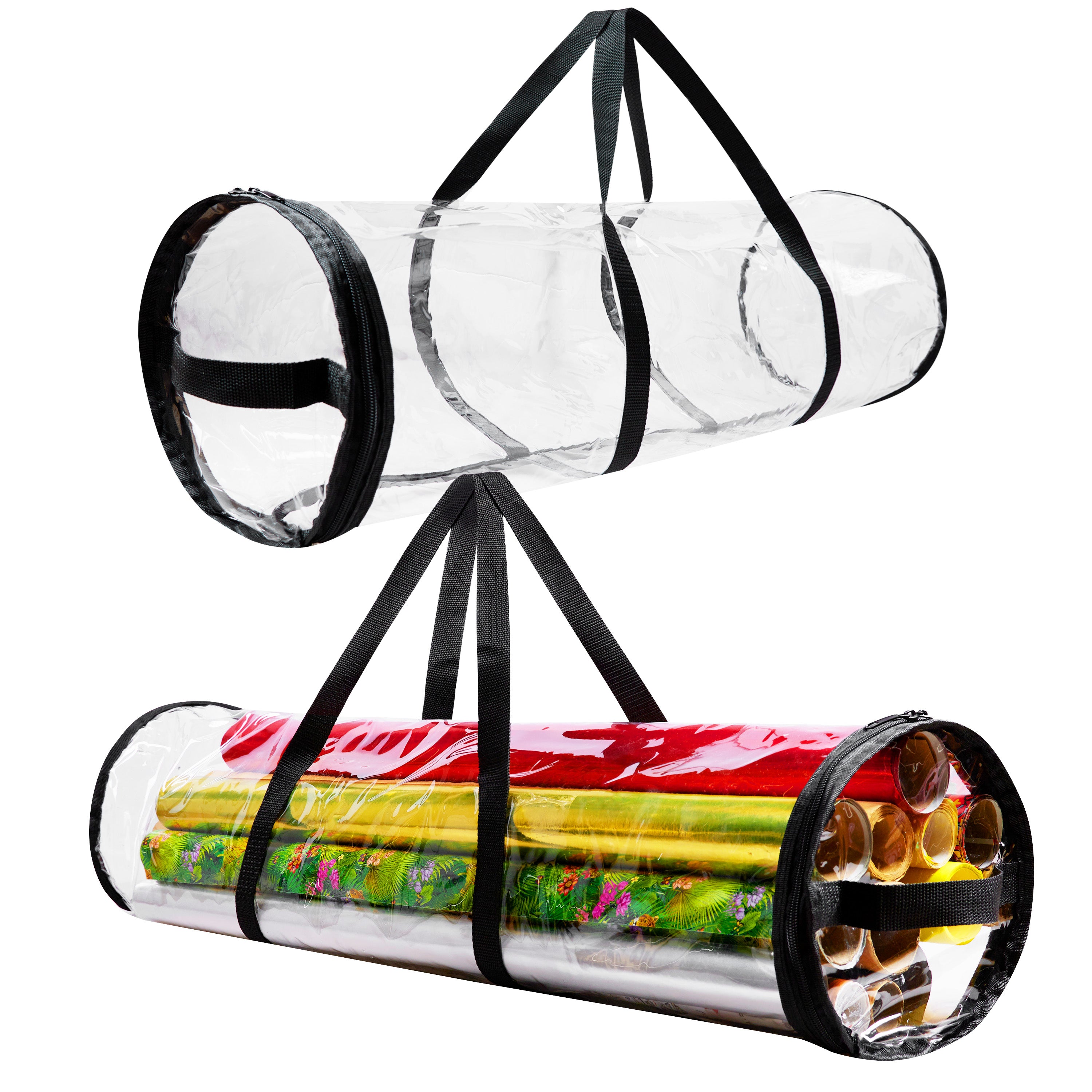 deco-express-housse-rangement-papier-cadeau-79-cm-transparente image 1