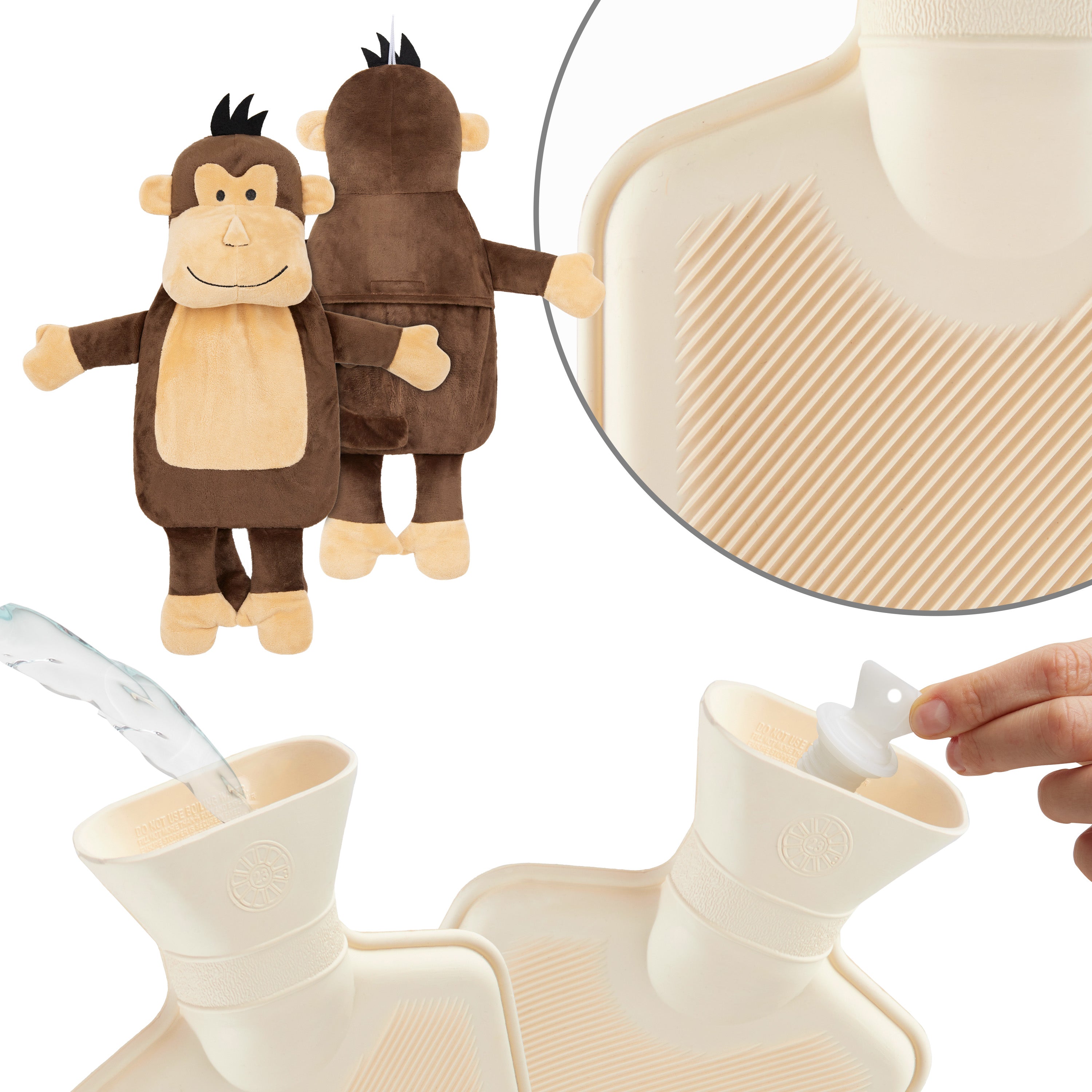get-trend-singe-bouillotte-eau-chaude-peluche-1-litre image 6