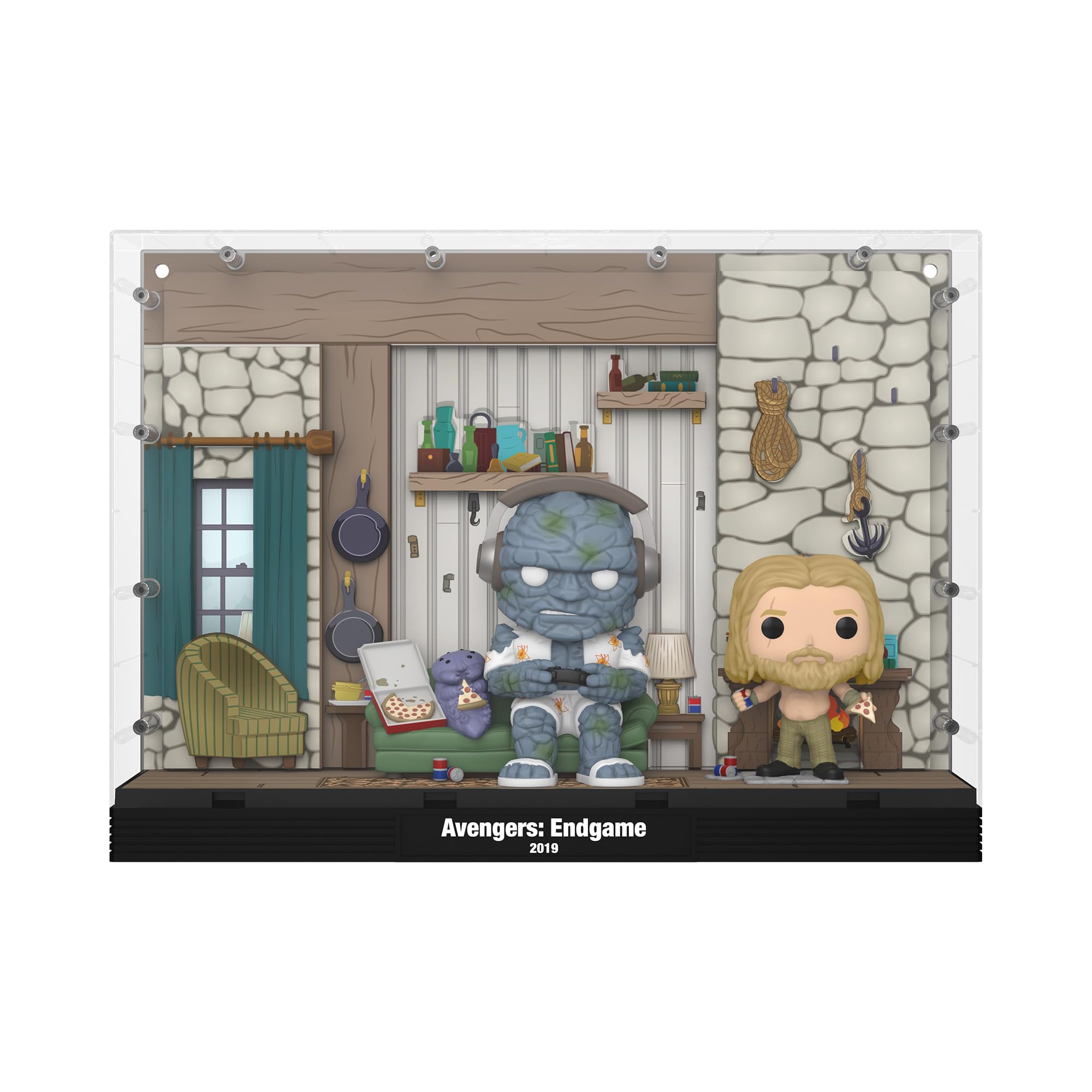 funko-pop-moments-deluxe-endgame-thor-s-house-figurine-thor-korg-miek image 2