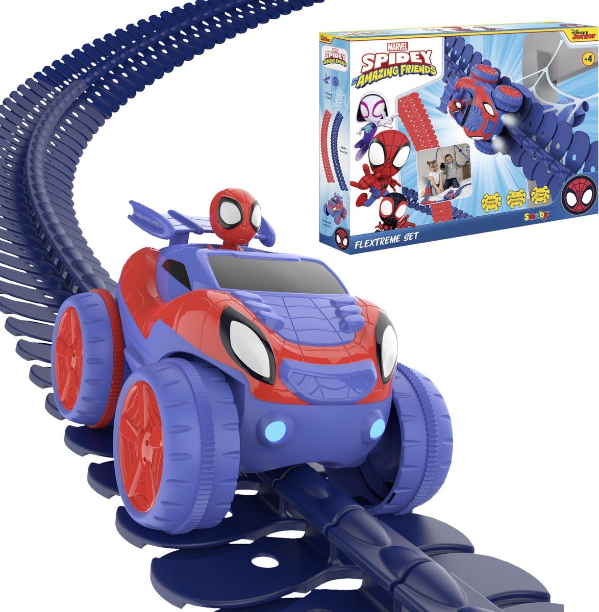smoby-spidey-flextreme-circuit-voiture-4-40-m-lumineux-4-ans image 1