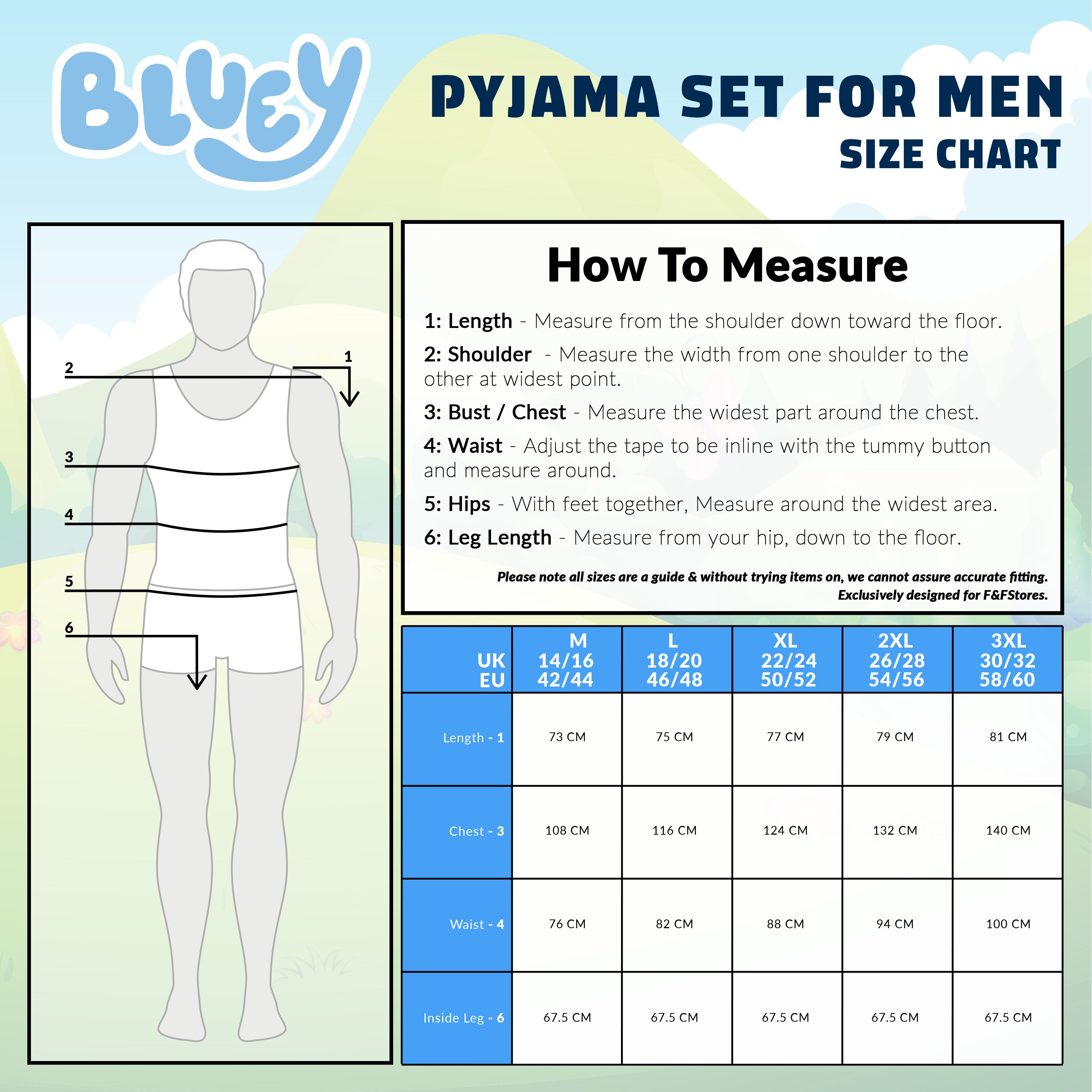 bluey-pyjama-famille-homme-taille-m-coton-no-l image 6
