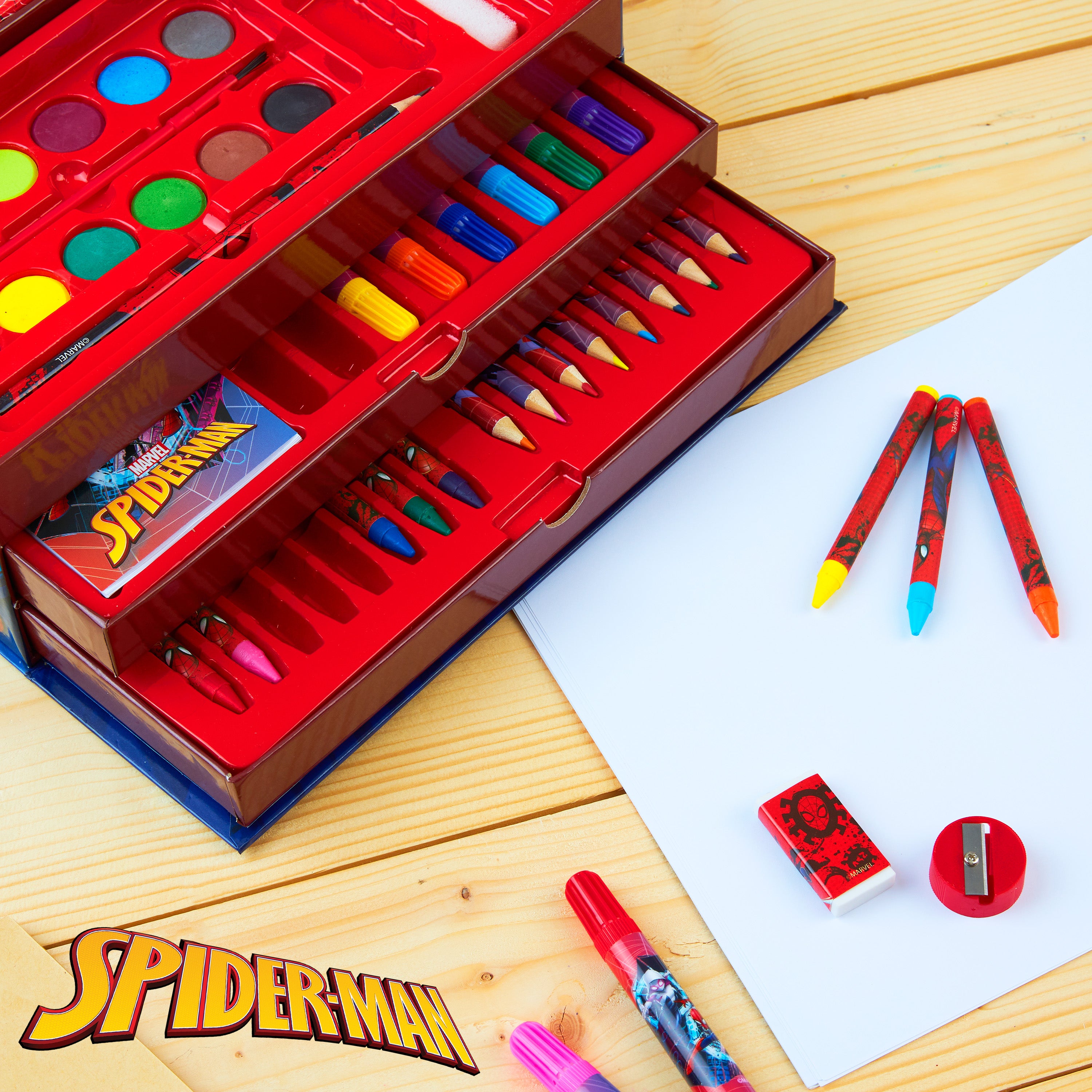 marvel-coffret-dessin-enfant-spiderman-avengers-multicolore image 2