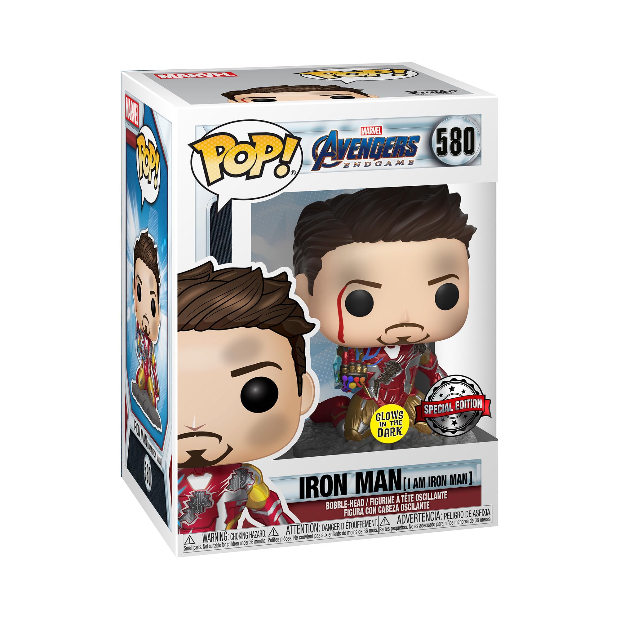 funko-pop-marvel-iron-man-figurine-vinyle-i-am-iron-man-metallic-glow image 1