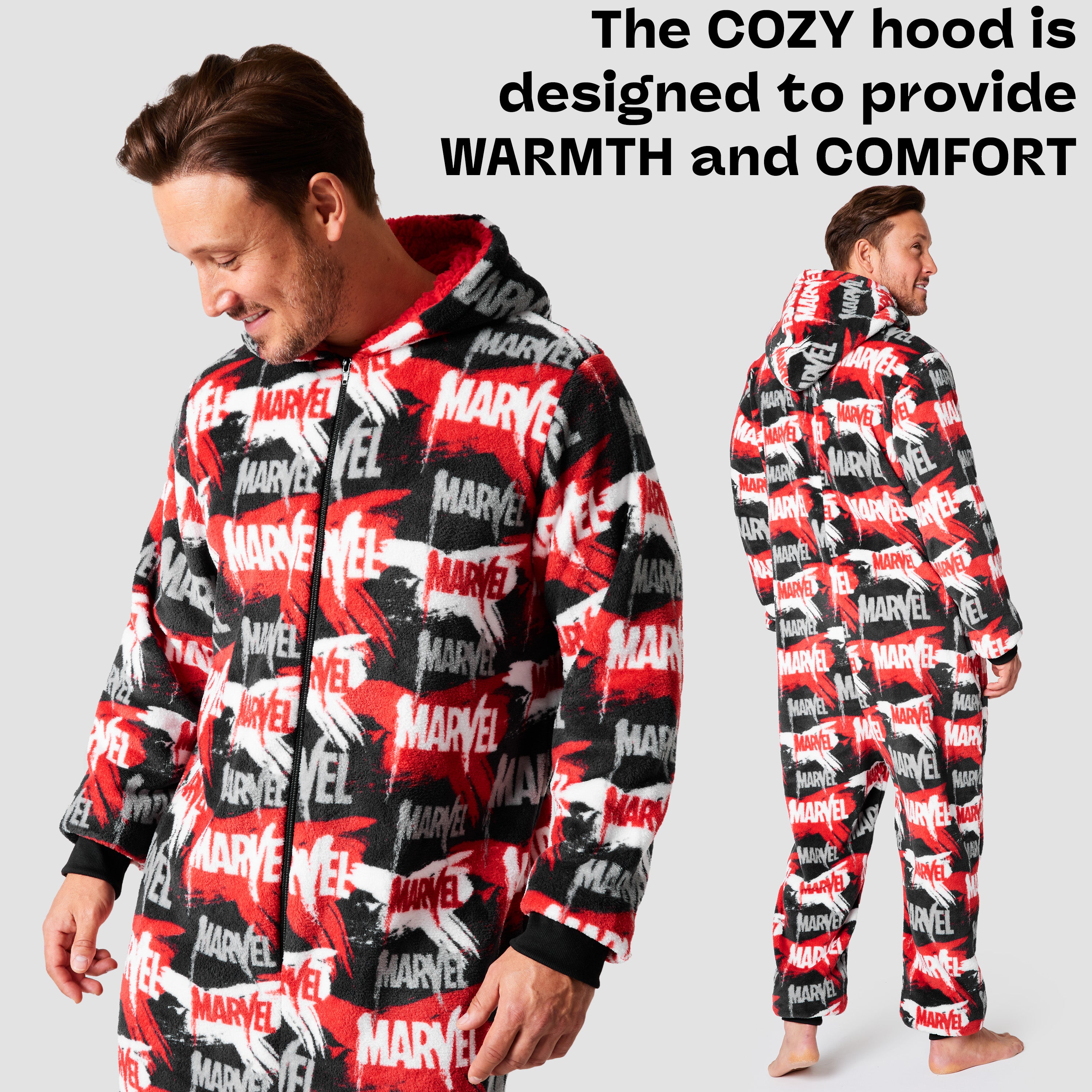 marvel-onesie-homme-polaire-capuche-multi-taille-l image 3