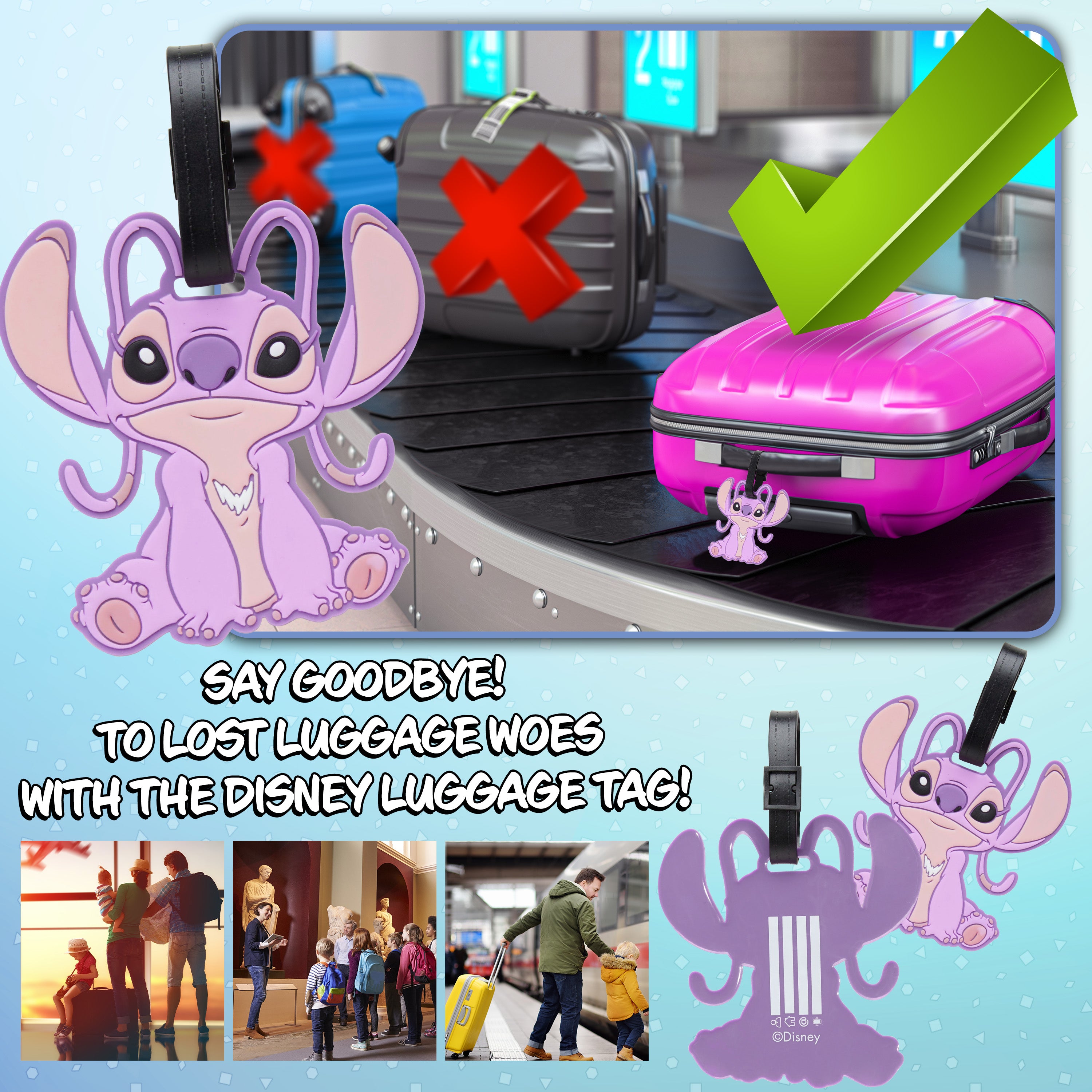disney-tiquette-valise-angel-pvc-adresse image 4