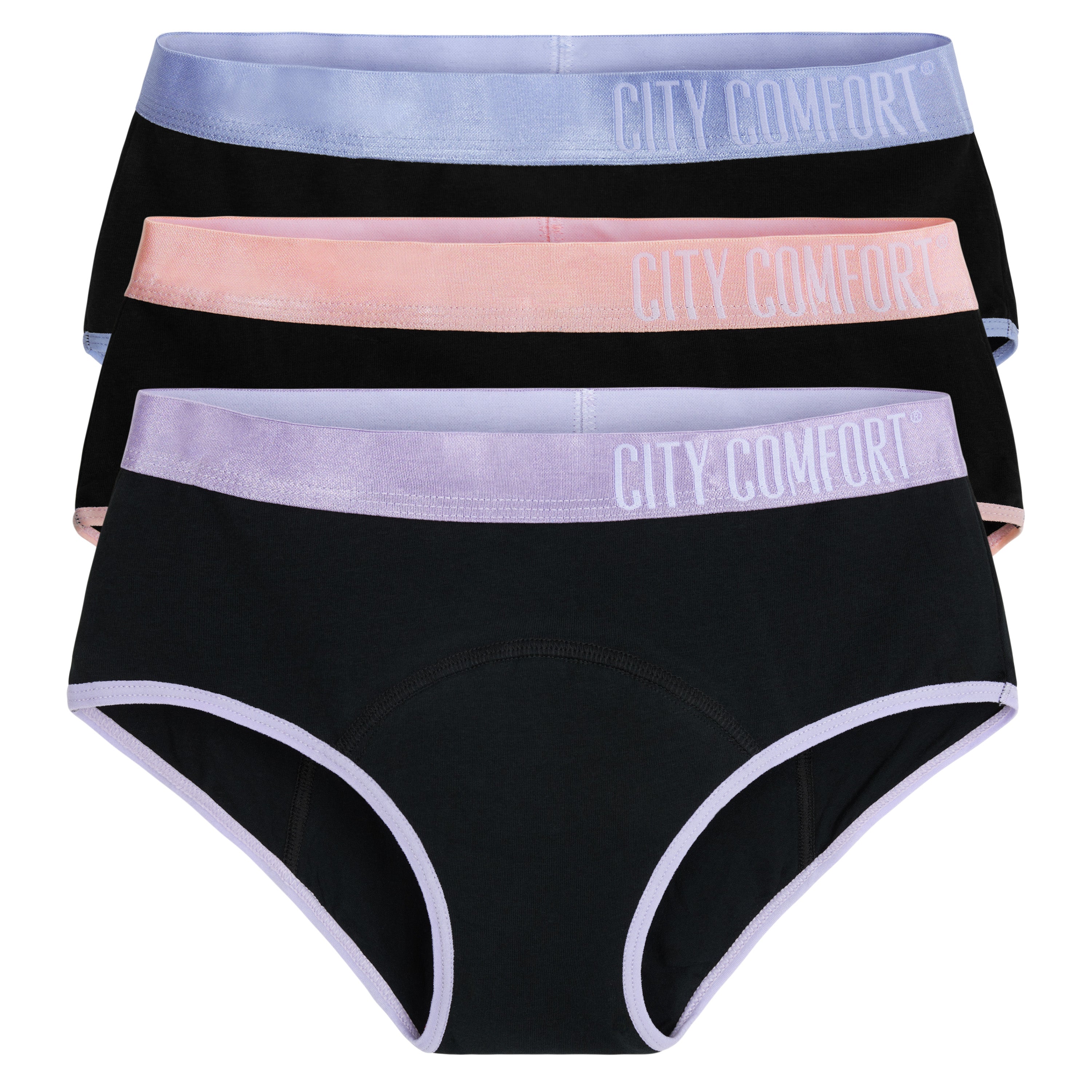 citycomfort-culotte-menstruelle-fille-lot-3-coton-anti-fuite image 8