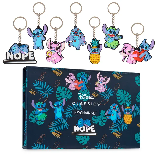 disney-stitch-set-porte-cl-s-figurines-caoutchouc-coffret image 1
