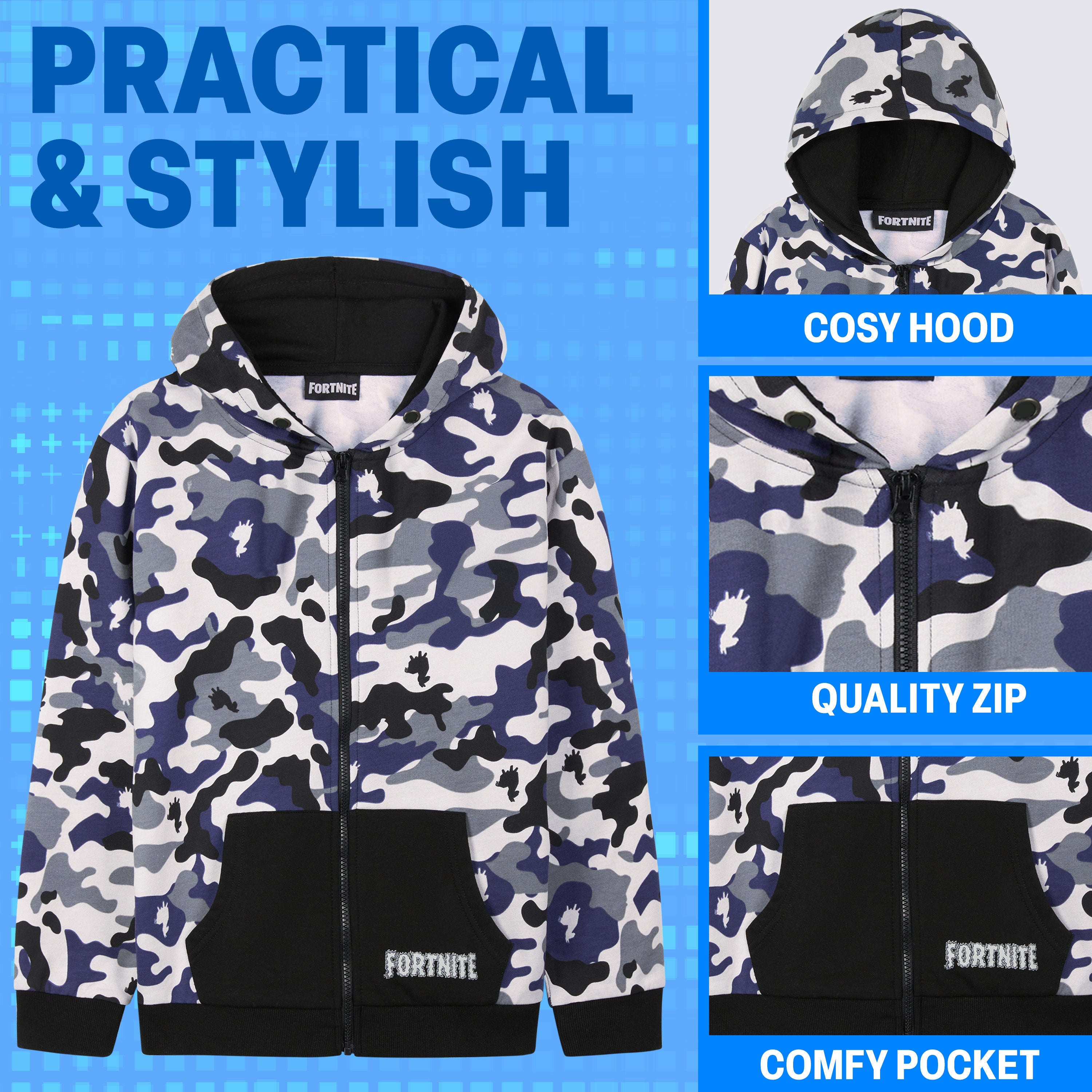 fortnite-sweat-zipp-capuche-gar-on-manches-longues image 4