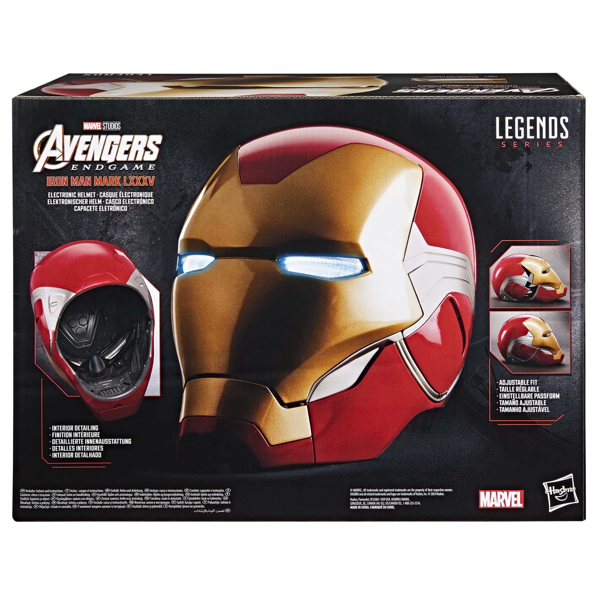 marvel-legends-casque-iron-man-mark-85-lectronique-led-endgame image 8
