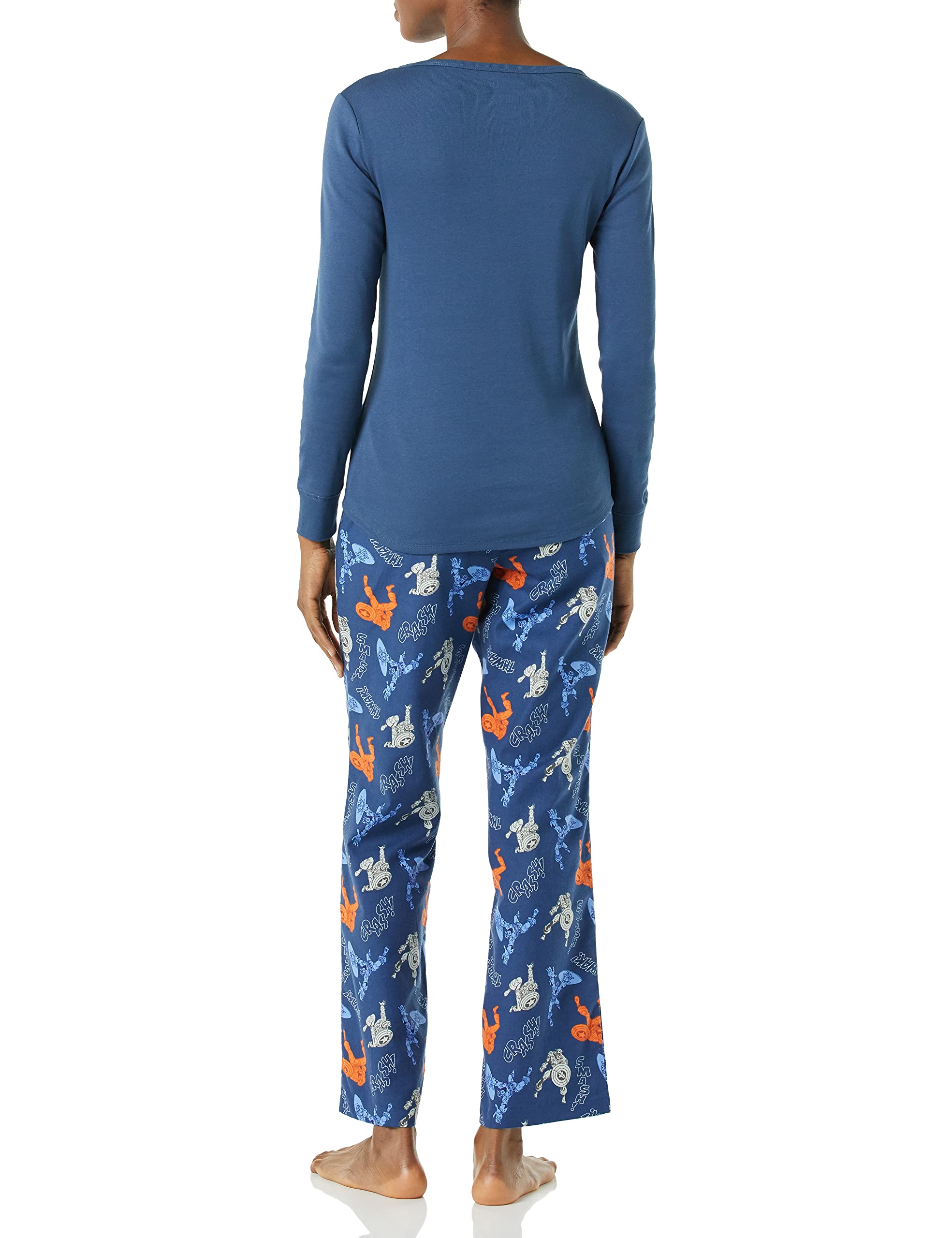 amazon-essentials-marvel-captain-america-pyjama-flanelle-femme image 2