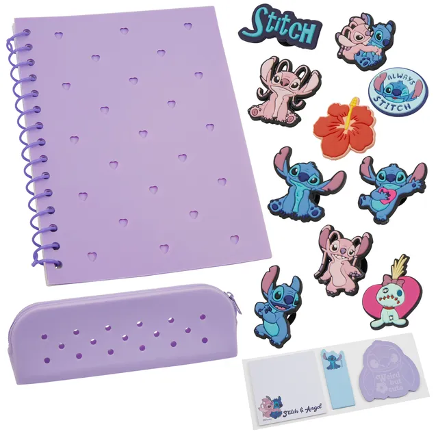 disney-stitch-coffret-papeterie-a5-carnet-trousse-pin-s image 1