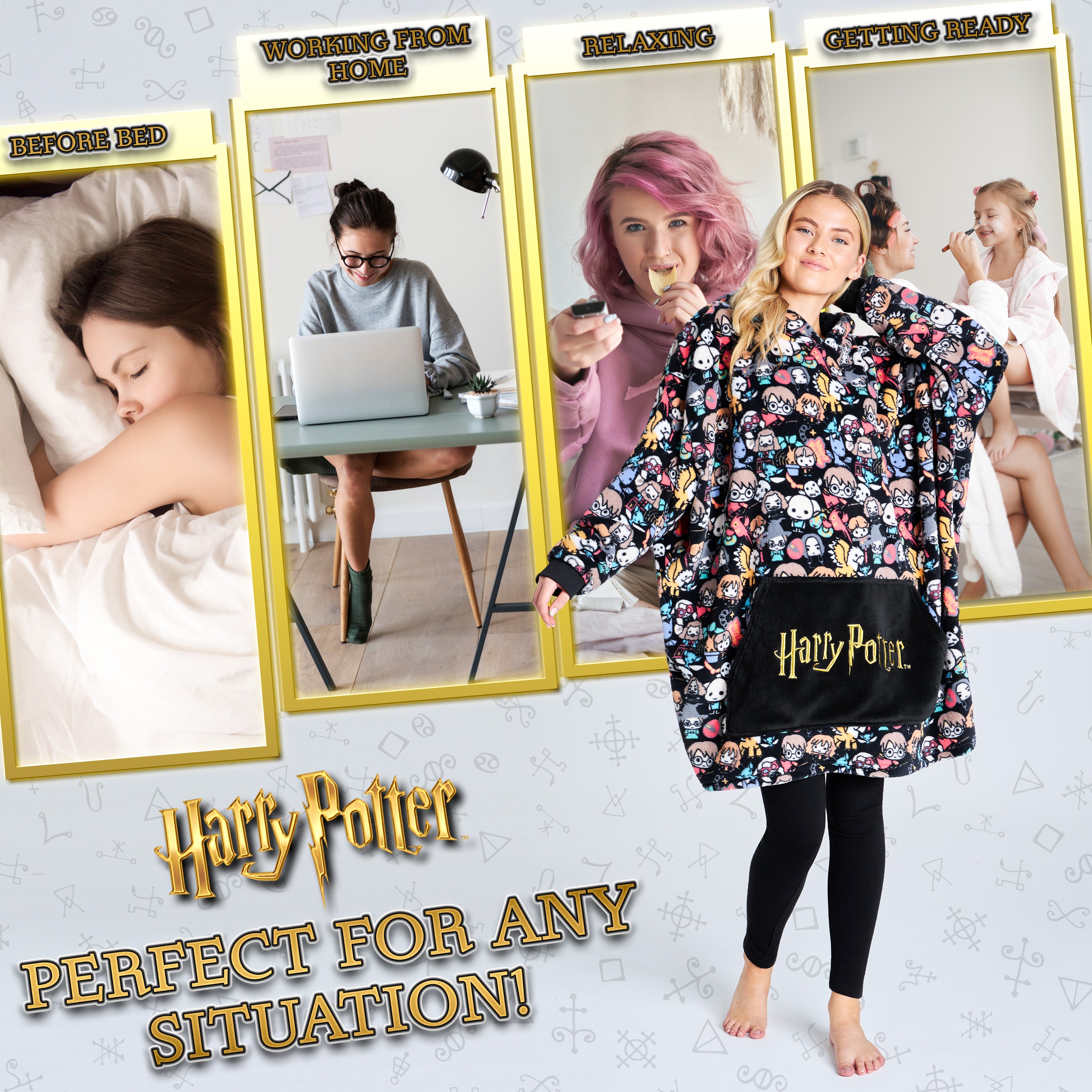 get-trend-women-sweat-plaid-harry-potter-polaire-oversize-ado image 5