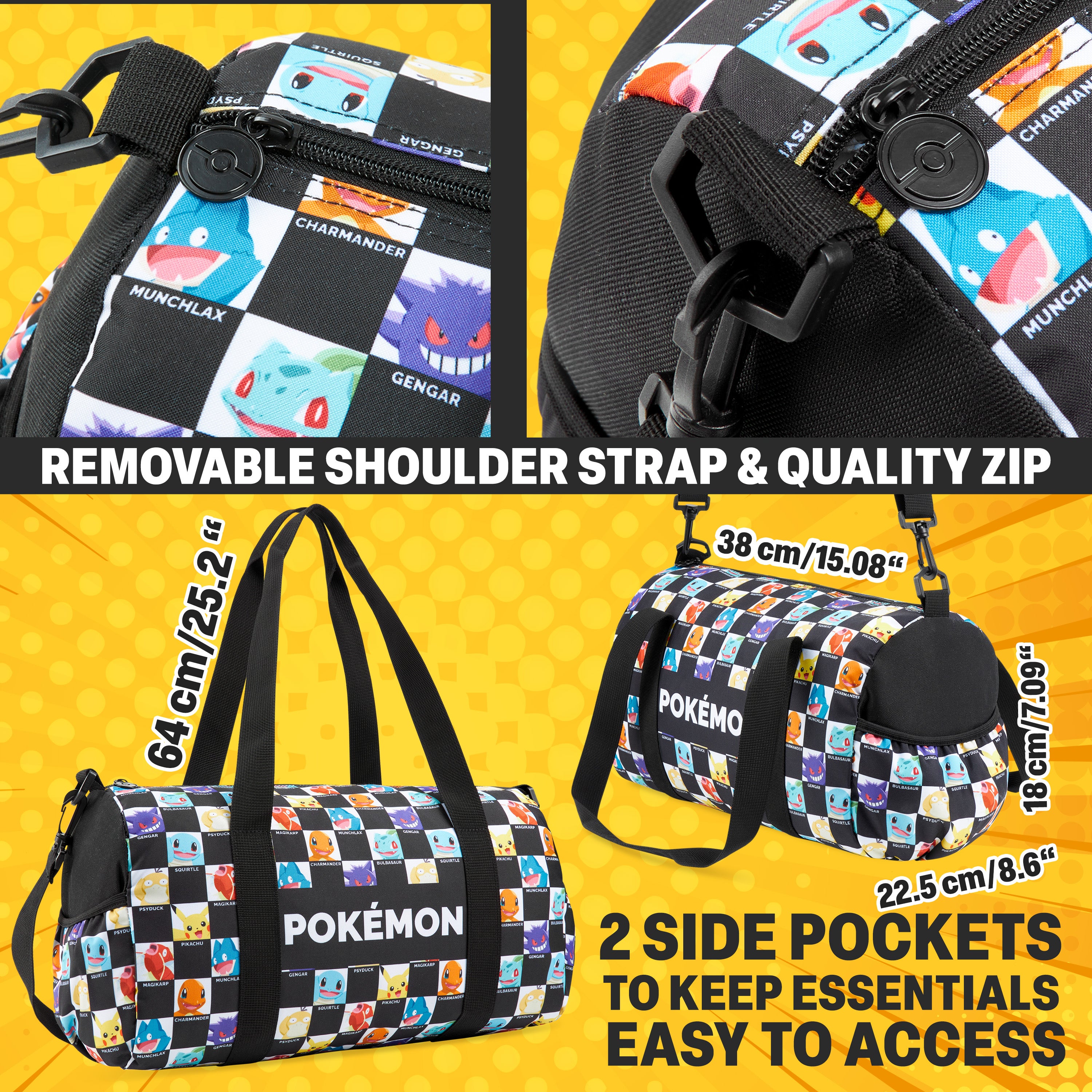 pok-mon-sac-duffle-pikachu-enfant-sport-voyage image 4