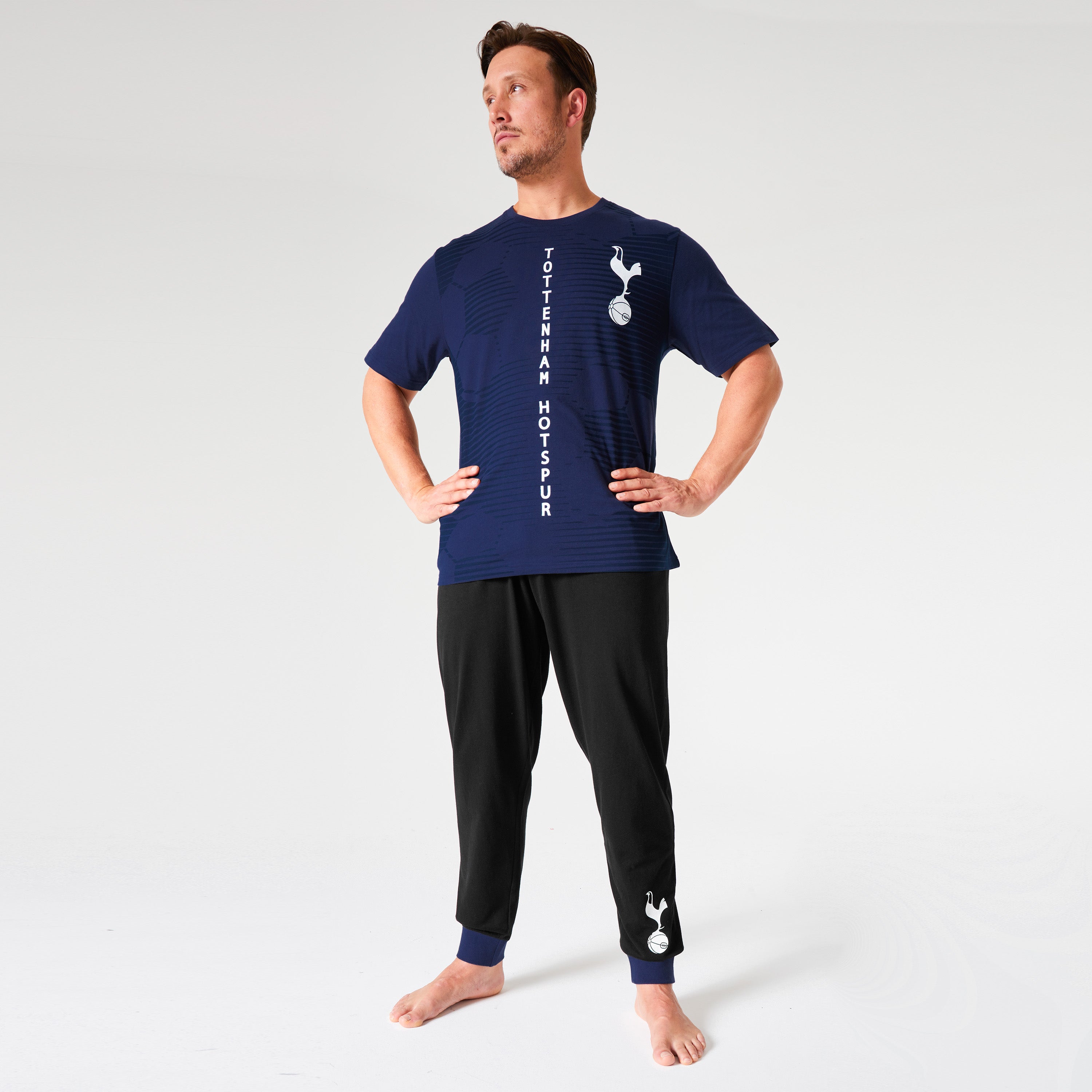 tottenham-hotspur-men-pyjama-homme-bleu-marine-noir image 3