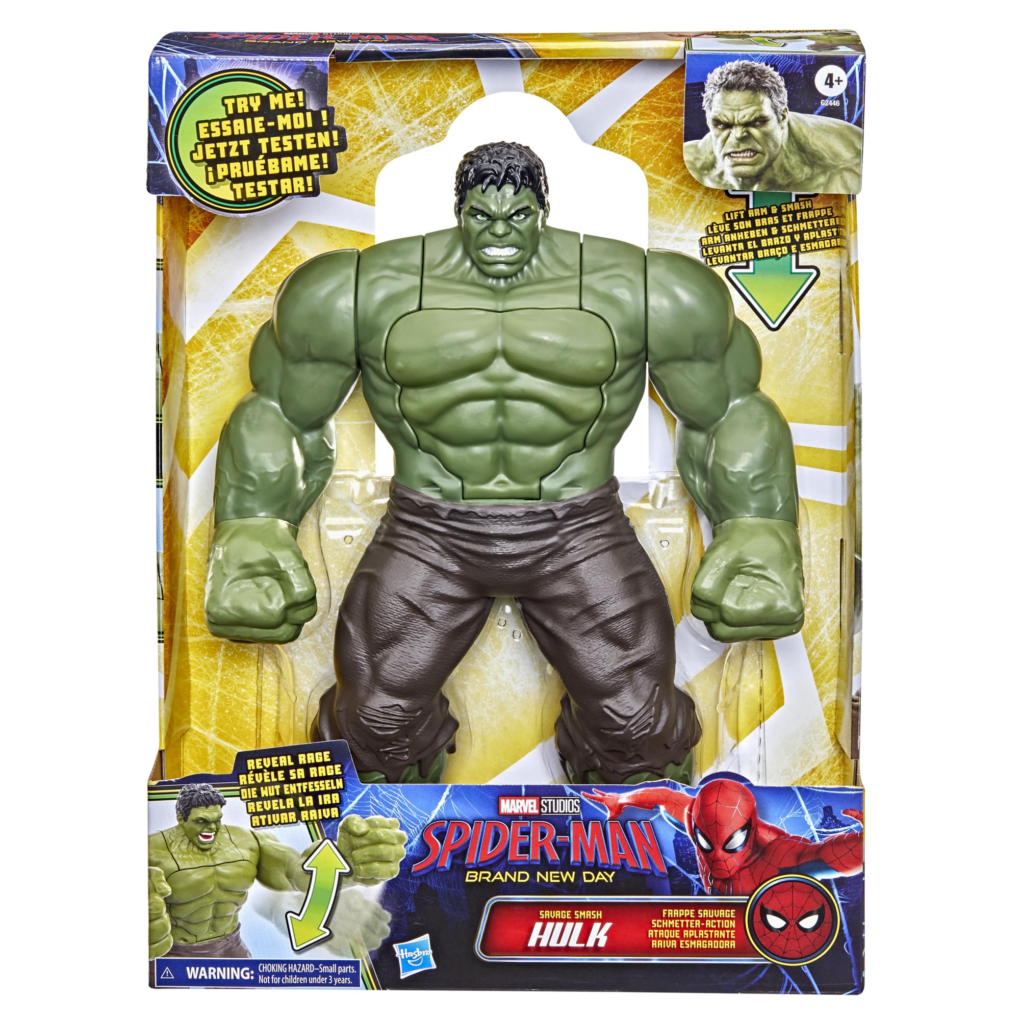 hasbro-marvel-hulk-frappe-sauvage-figurine-29-9-cm image 2