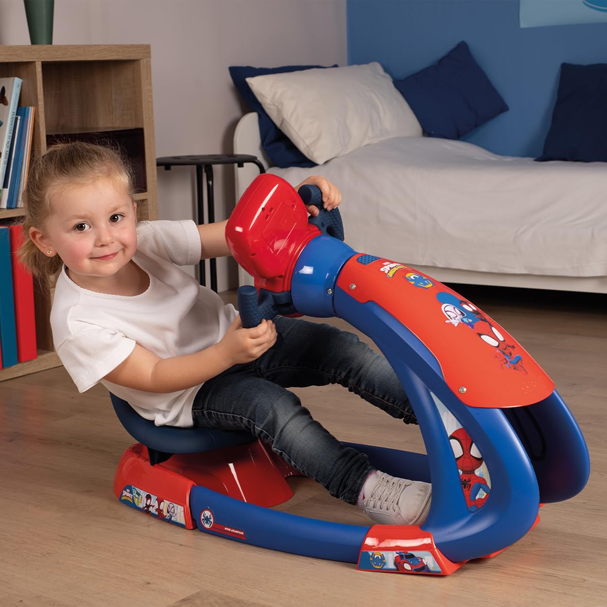 smoby-spidey-v8-driver-simulateur-conduite-enfant-3-ans-sons-lumires image 4