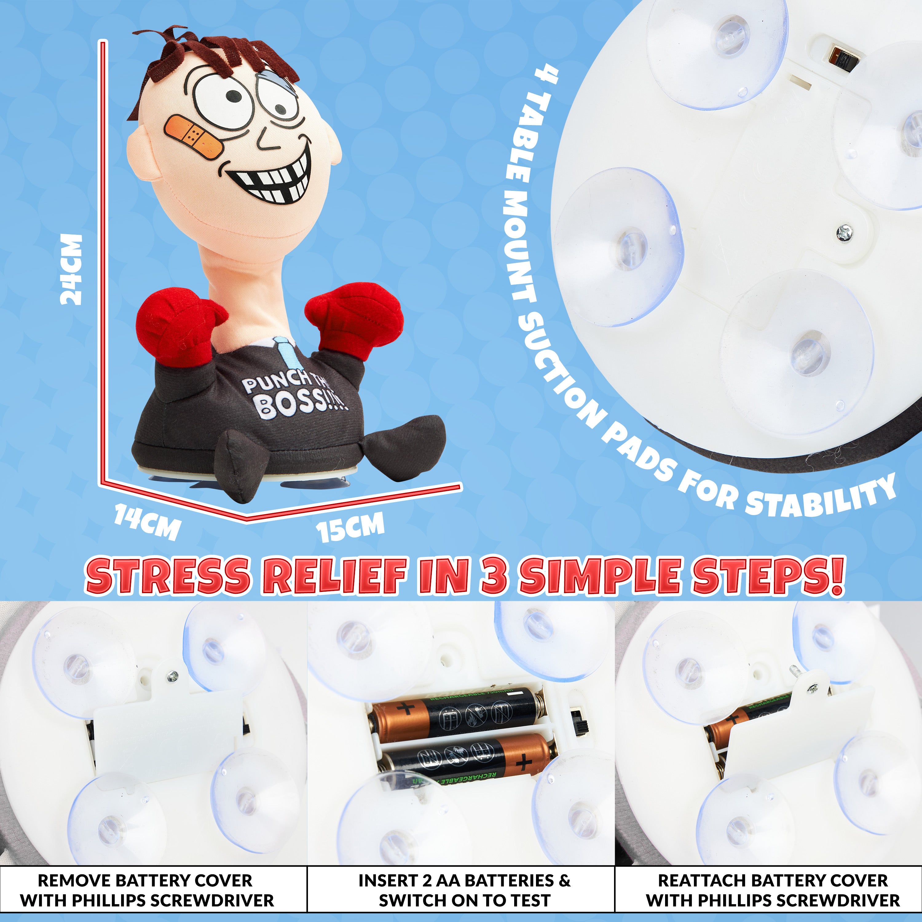 kreativekraft-punch-the-boss-jouet-anti-stress-bureau-gris image 7
