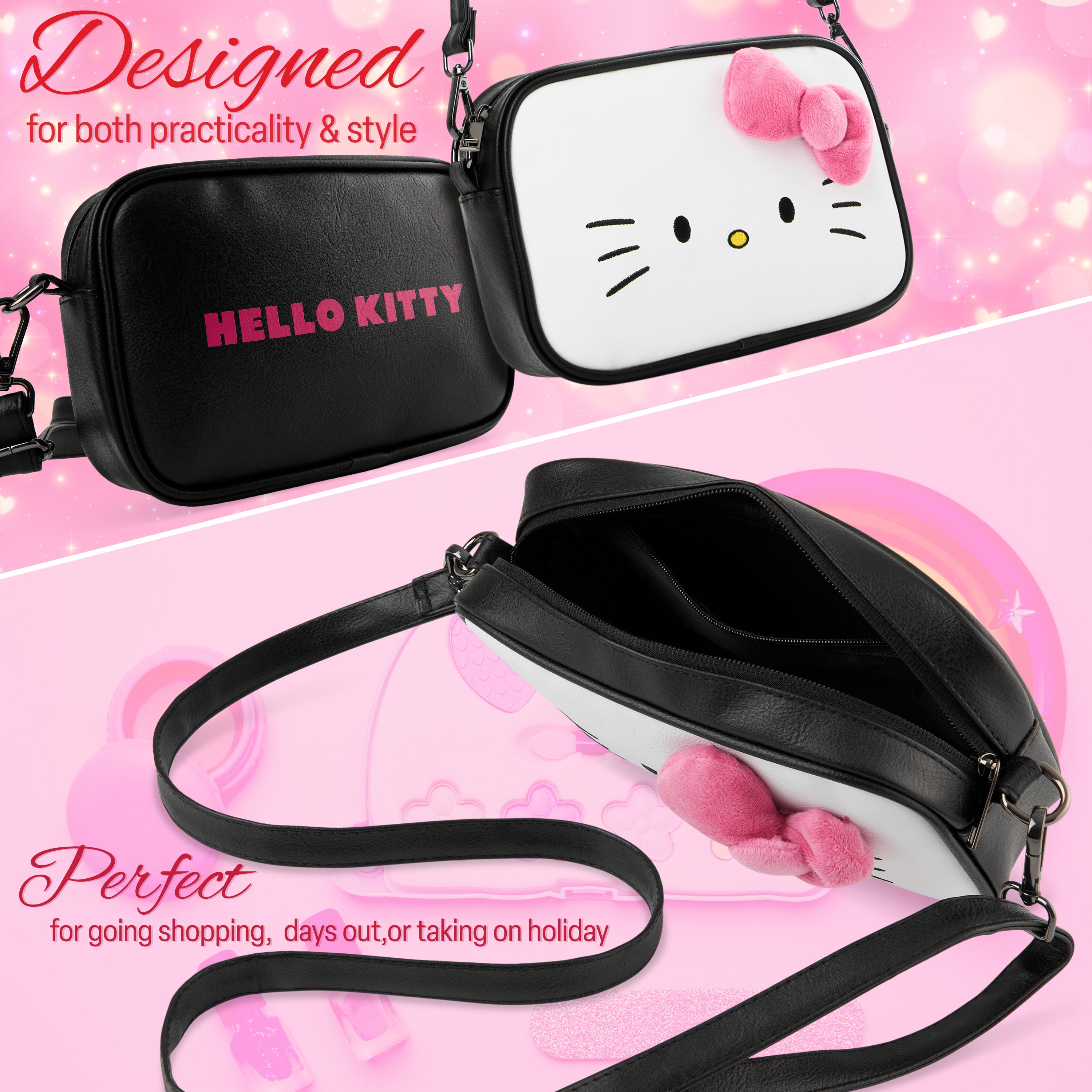 hello-kitty-sac-fille-bandouli-re-zipp-sangle-r-glable image 4