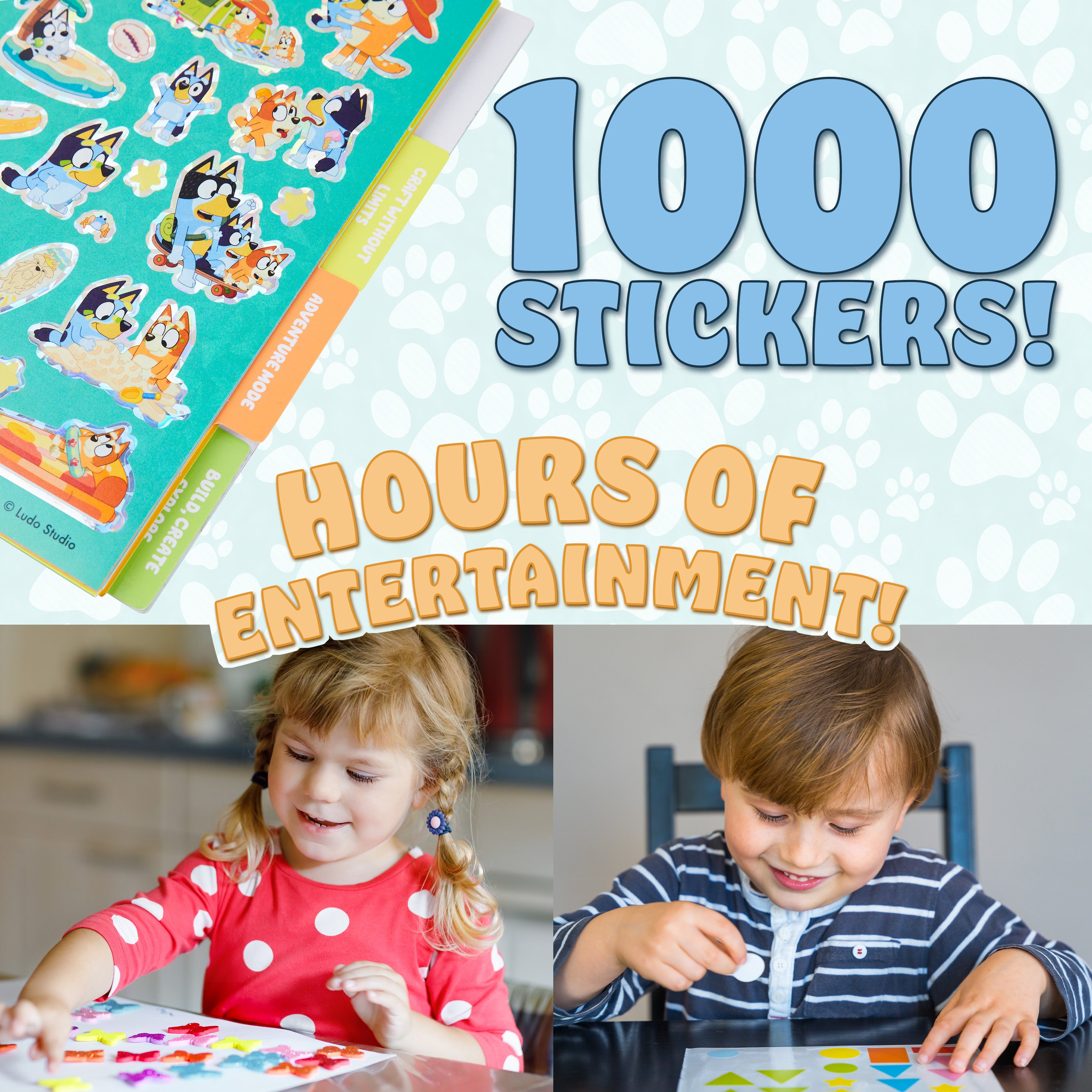 bluey-livre-autocollants-28-planches-1000-stickers-activit-enfant image 3