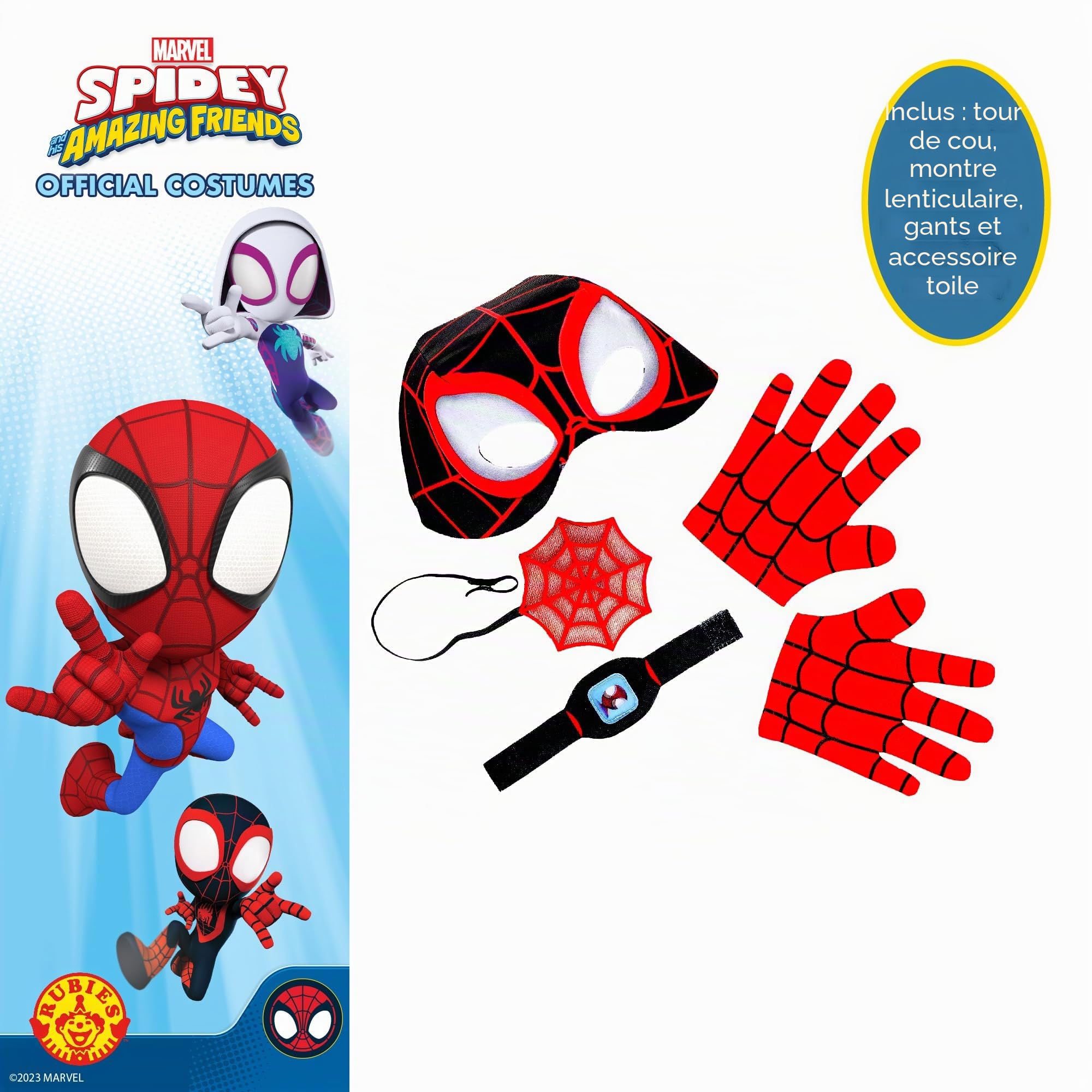 marvel-spidey-miles-morales-spinn-d-guisement-enfant-accessoires image 2