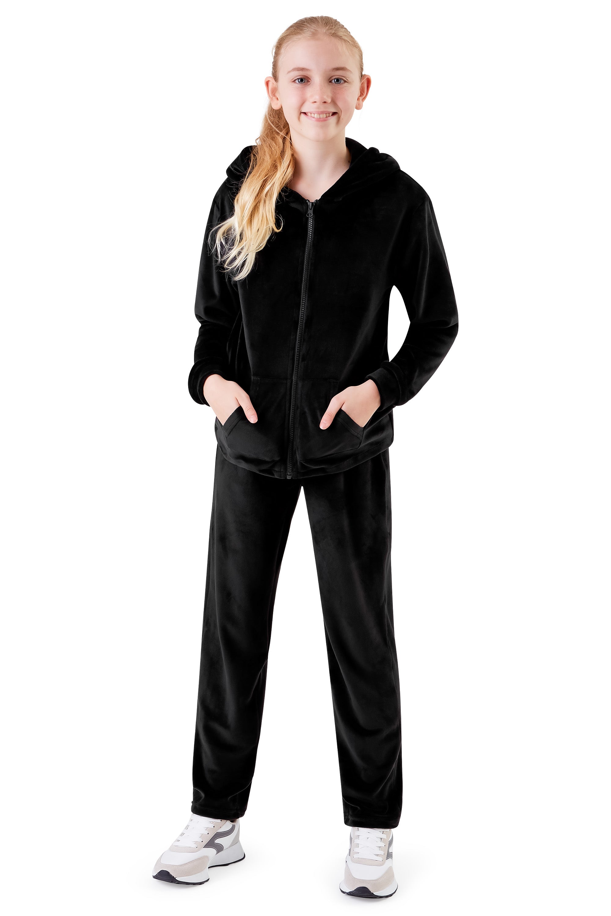 citycomfort-ensemble-jogging-velours-fille-capuche-2-pi-ces image 2