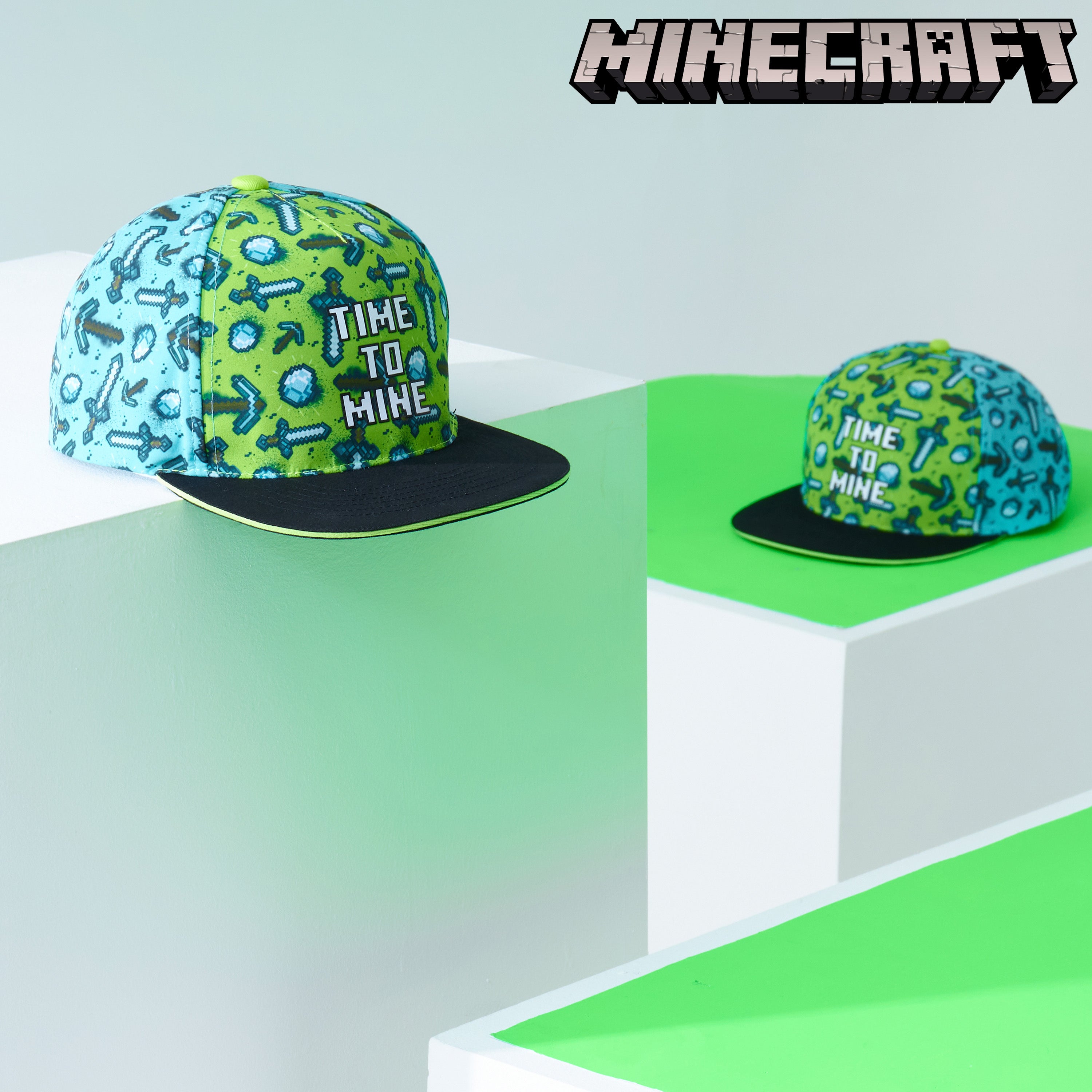 minecraft-casquette-gar-on-trucker-r-glable-creeper image 3