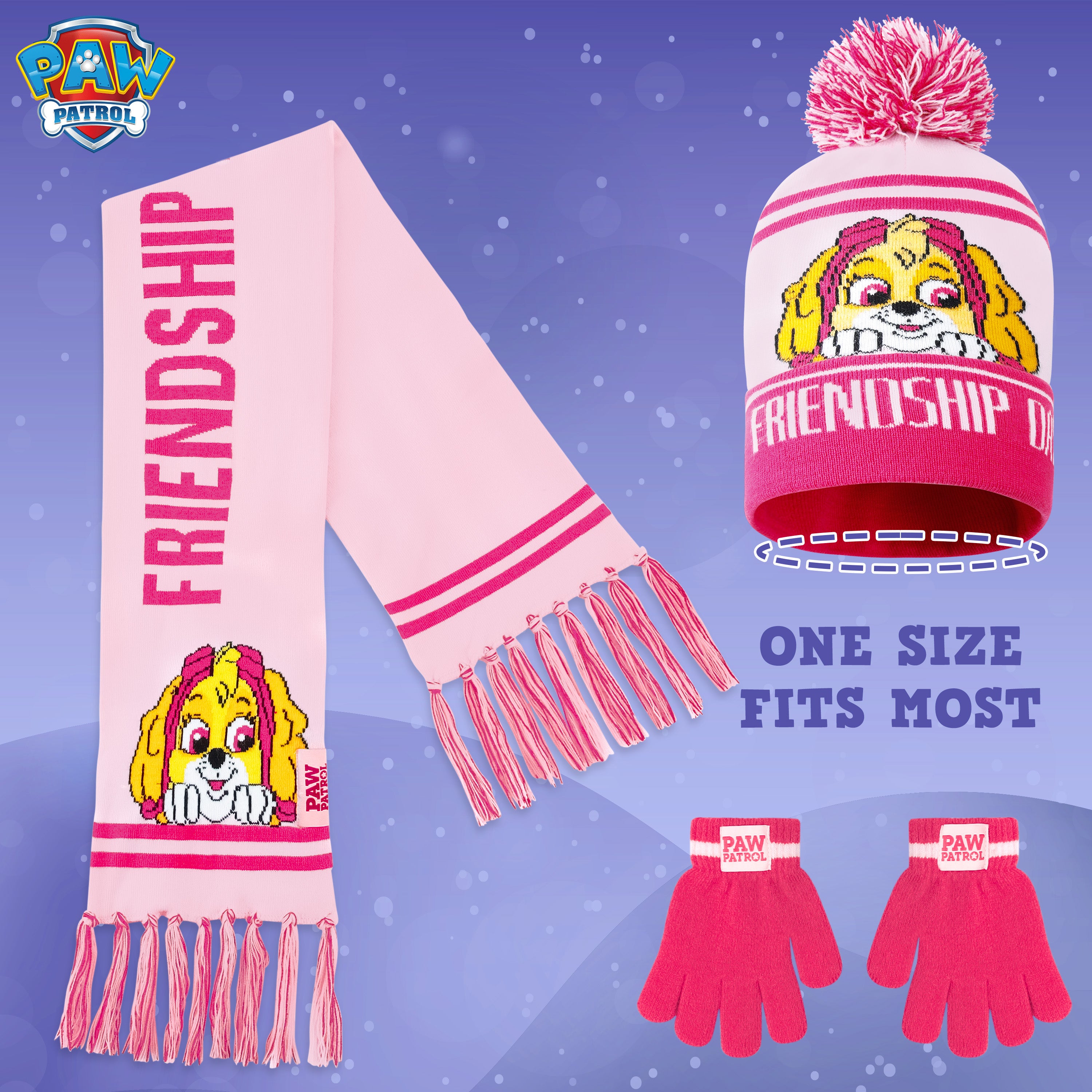 paw-patrol-bonnet-charpe-gants-fille-ensemble-hiver image 7